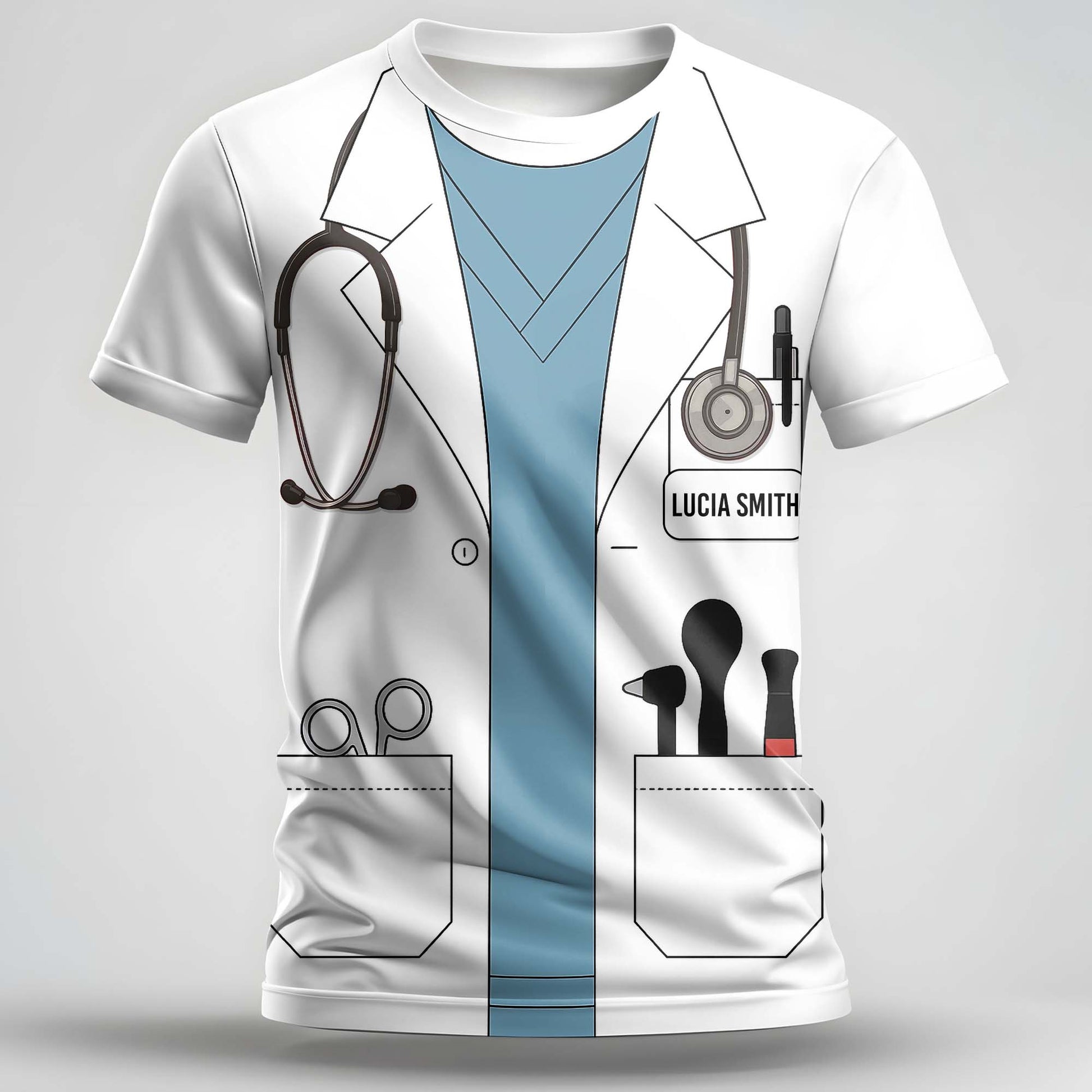 Customizable Medical Professional Themed Graphic T-Shirt