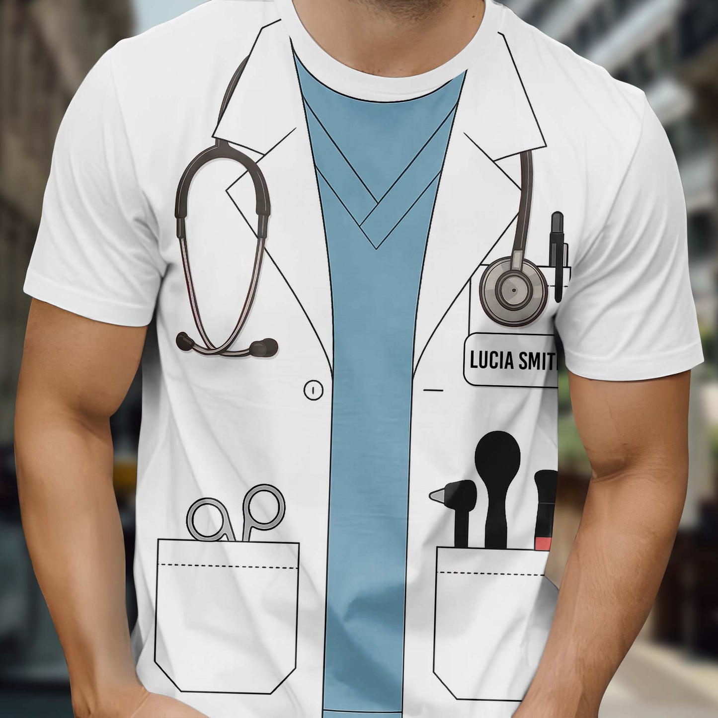 Customizable Medical Professional Themed Graphic T-Shirt