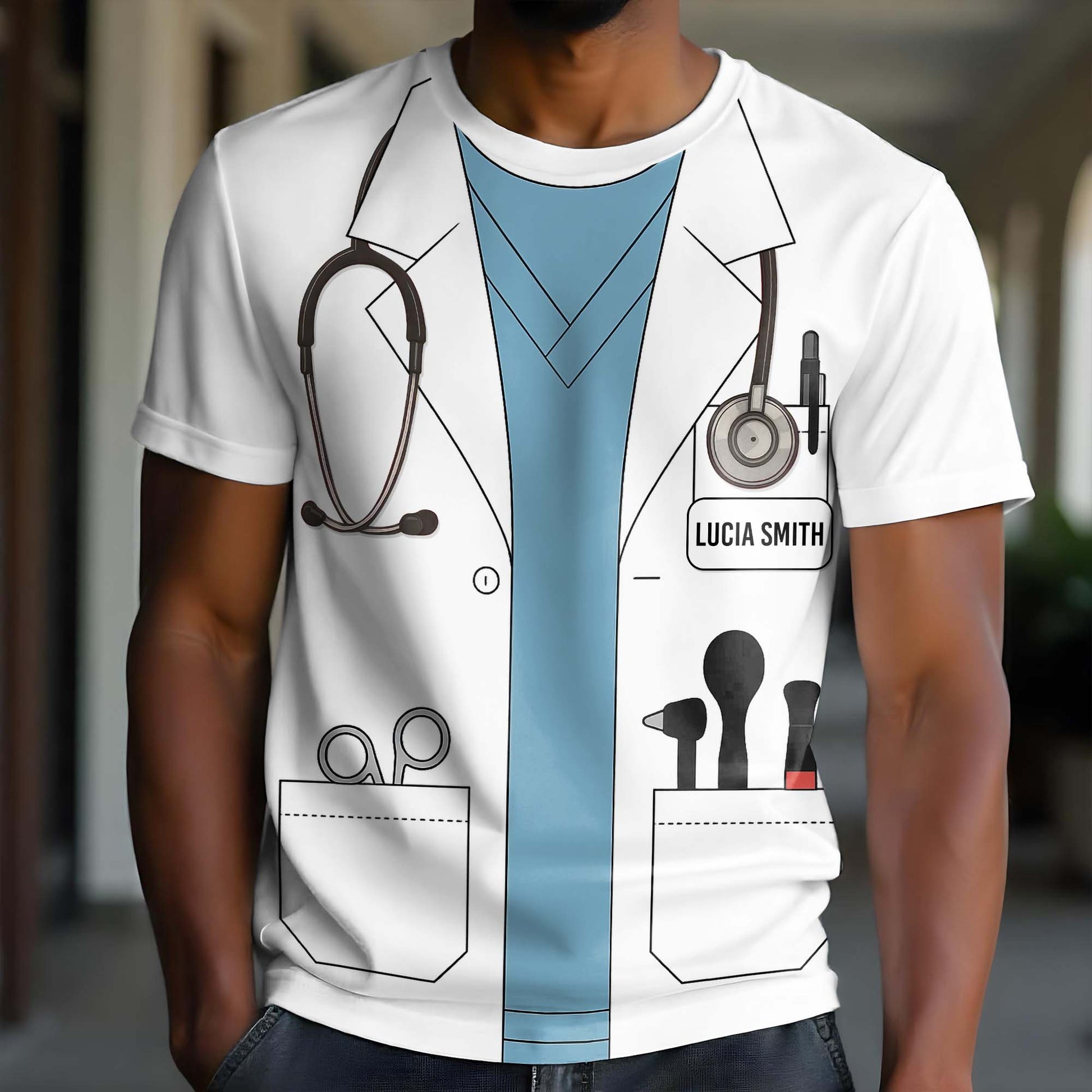 Customizable Medical Professional Themed Graphic T-Shirt