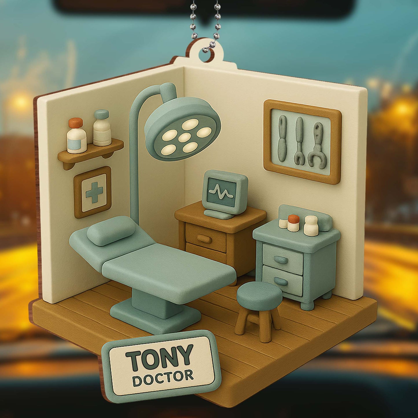 Miniature Model Of A Cozy Medical Office