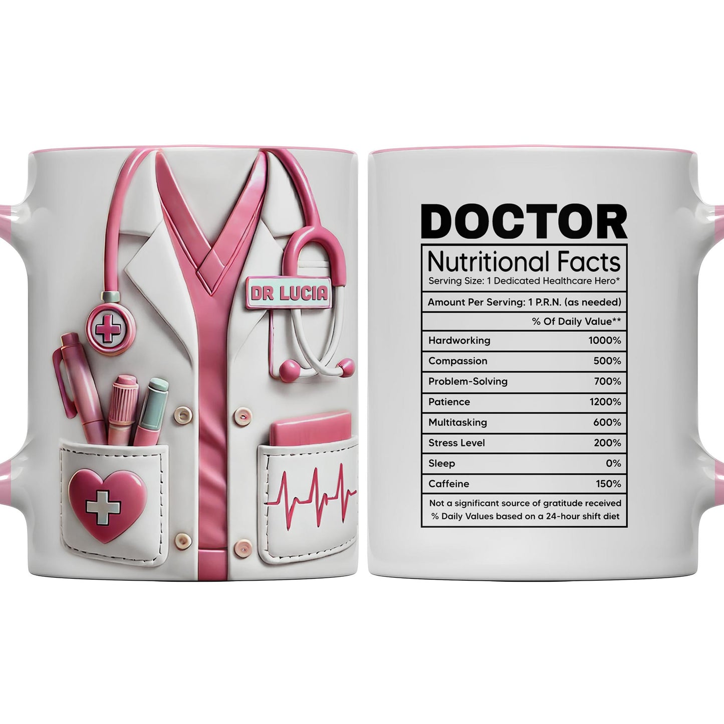 Essential Medical Equipment Gift For Healthcare Professionals - Personalized Custom Accent Mug - DOC009_AMUG