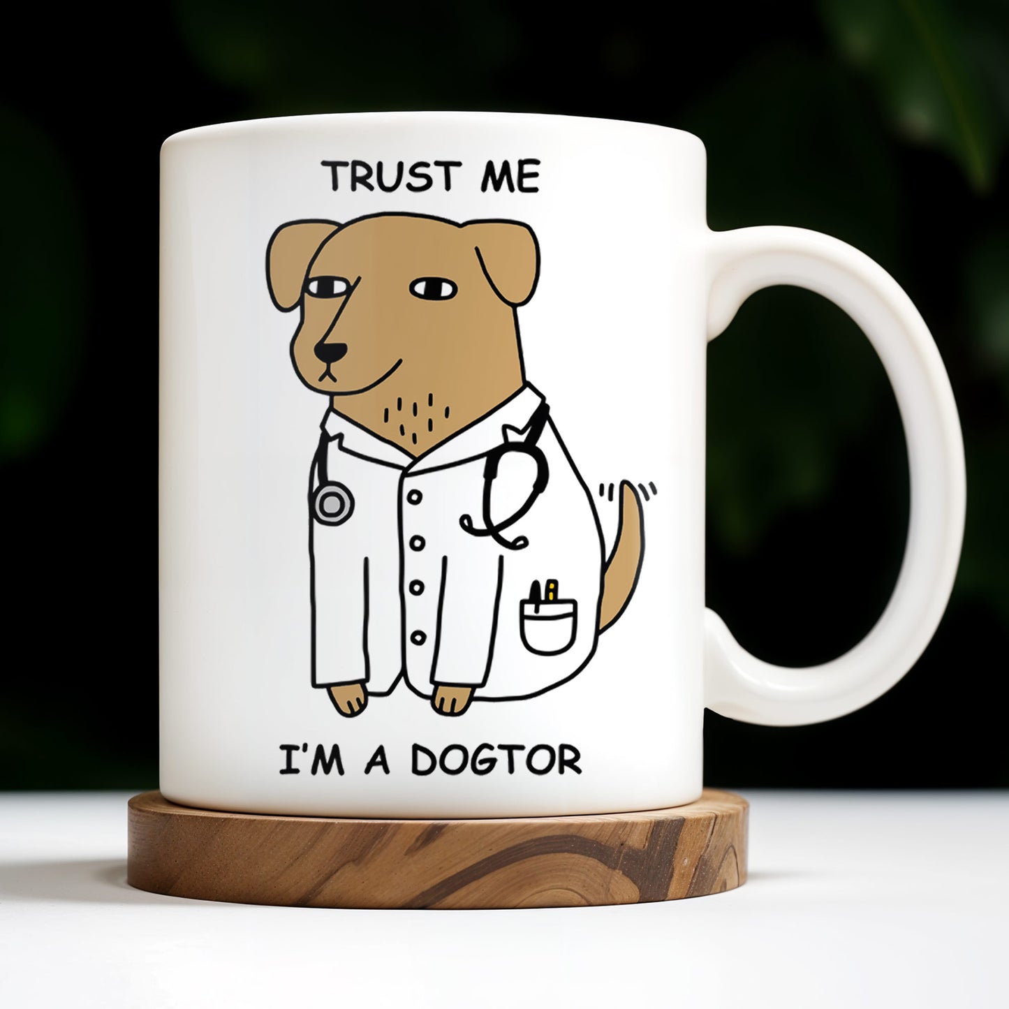 Trust Me, I'm A Dogtor, Dog With Stethoscope