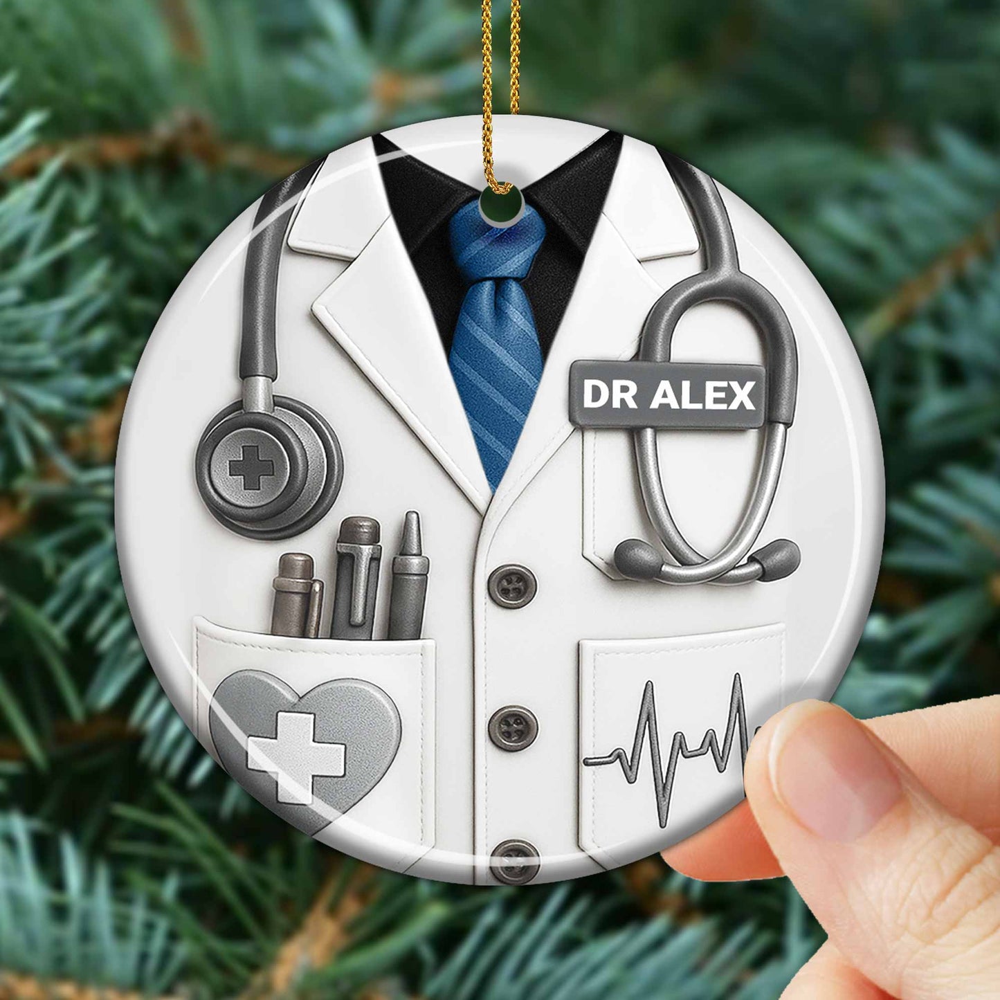 Honor A Dedicated Doctor With Custom Coat And Stethoscope Design