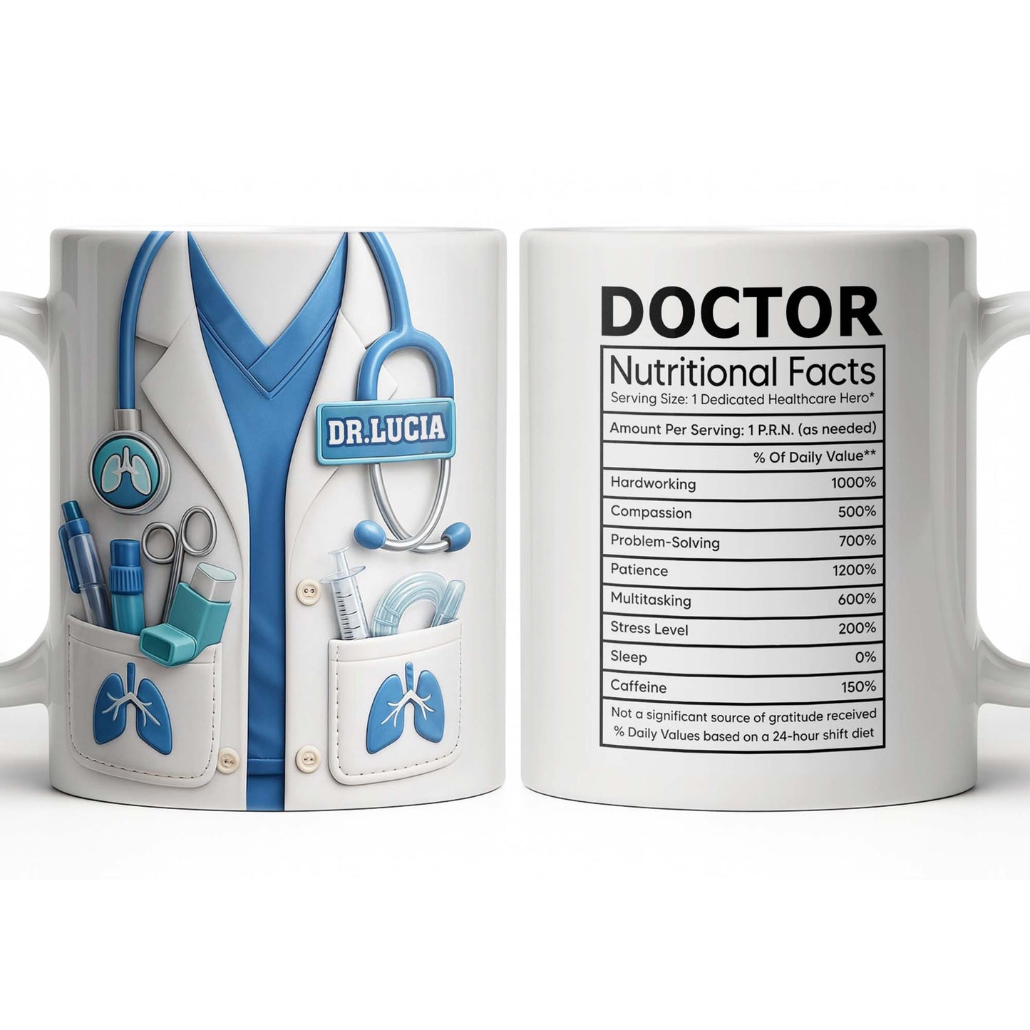 Doctor Nutritional Facts Dedicated Healthcare Hero