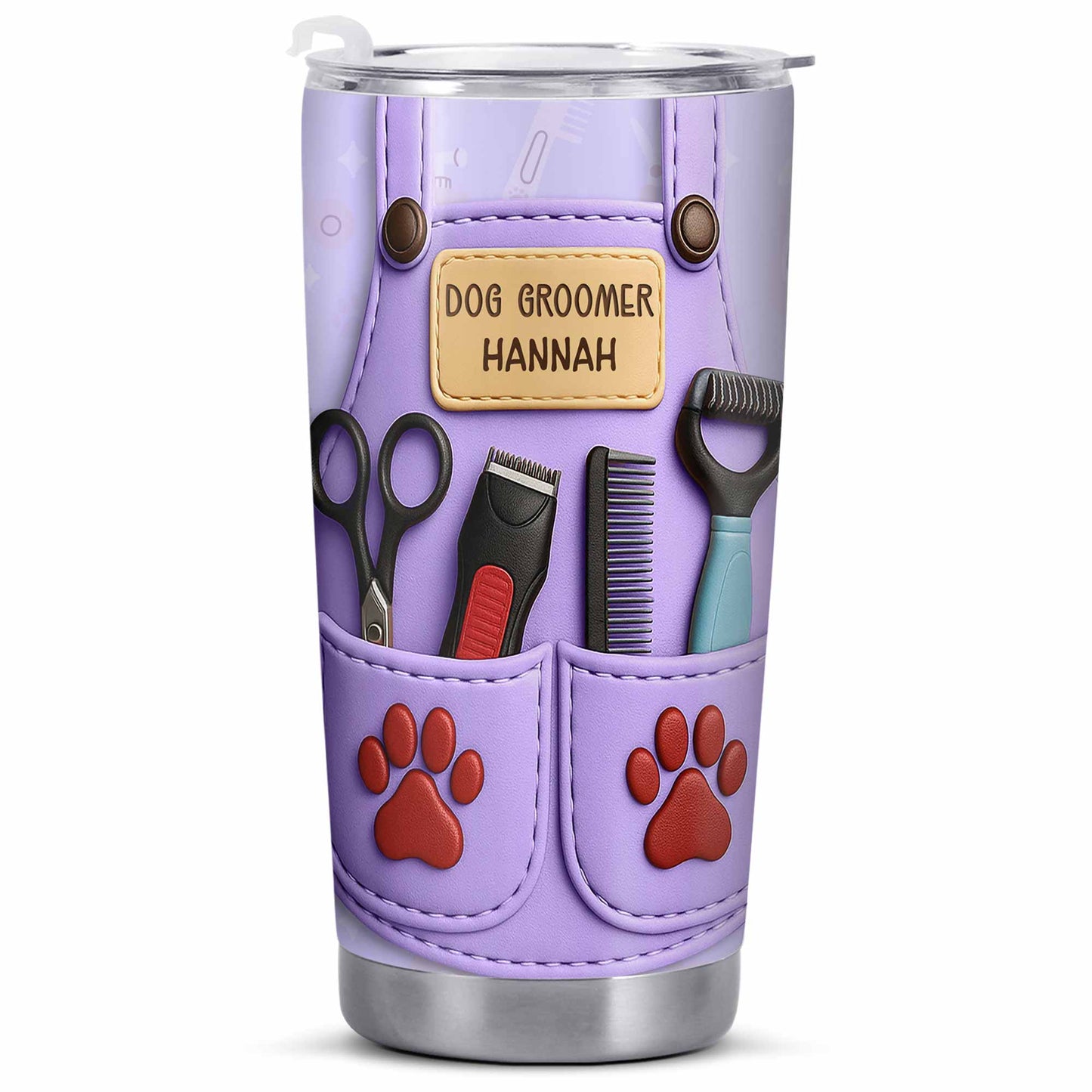 Celebrate Pet Grooming Passion With Scissors And Paw Prints