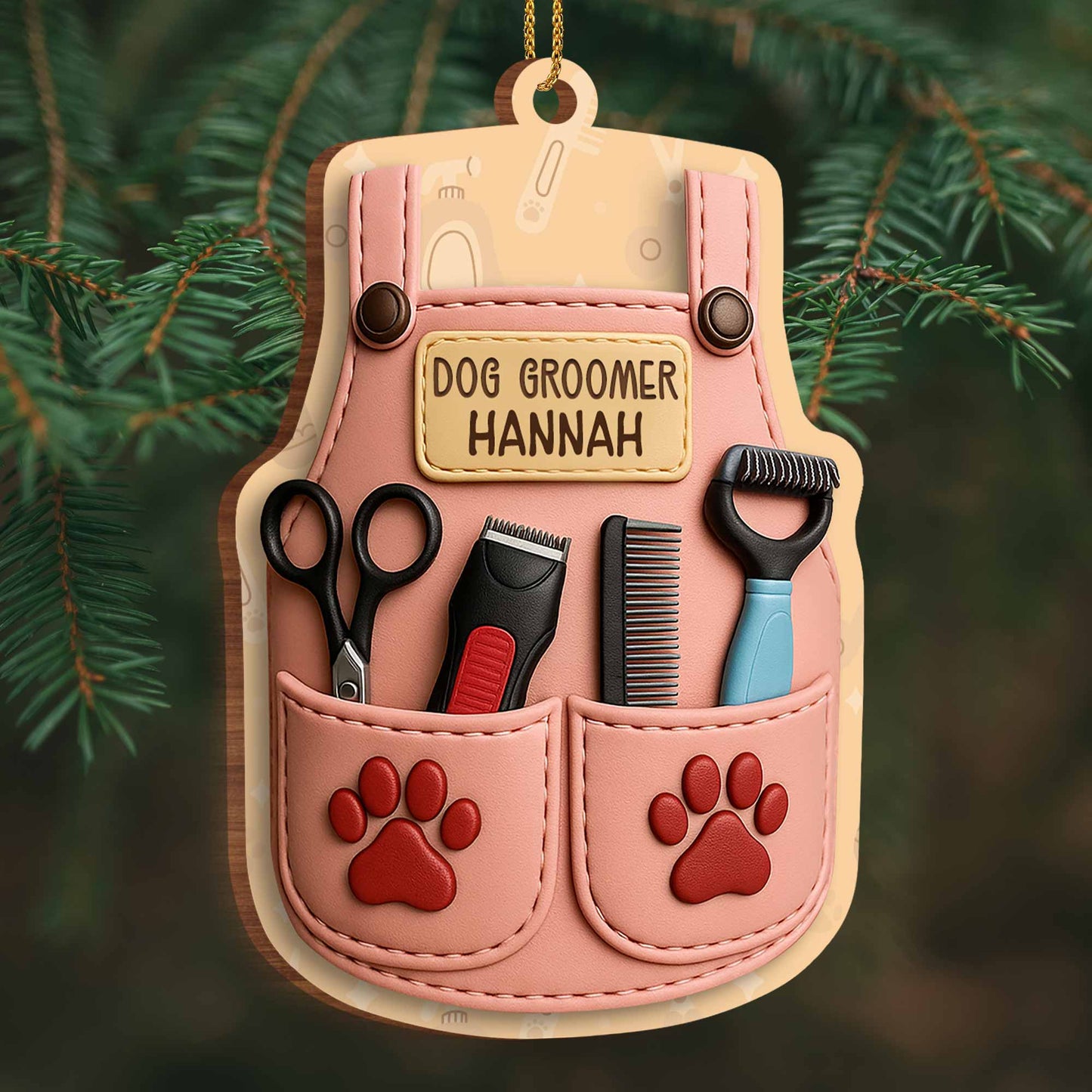 Celebrate Your Favorite Dog Groomer, Paw Prints And Grooming Tools