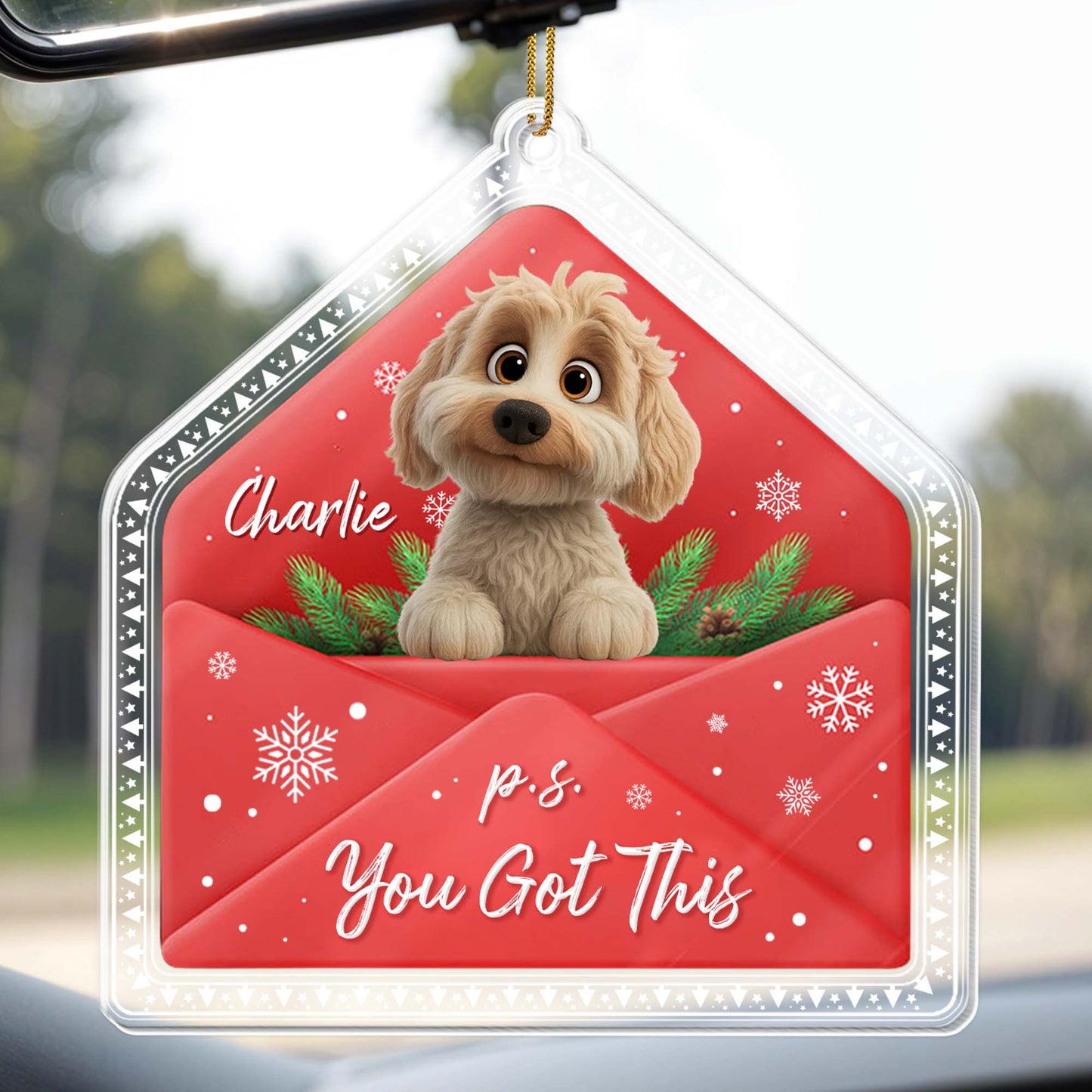 P.S. You Got This, Cute Dog and Festive Decor