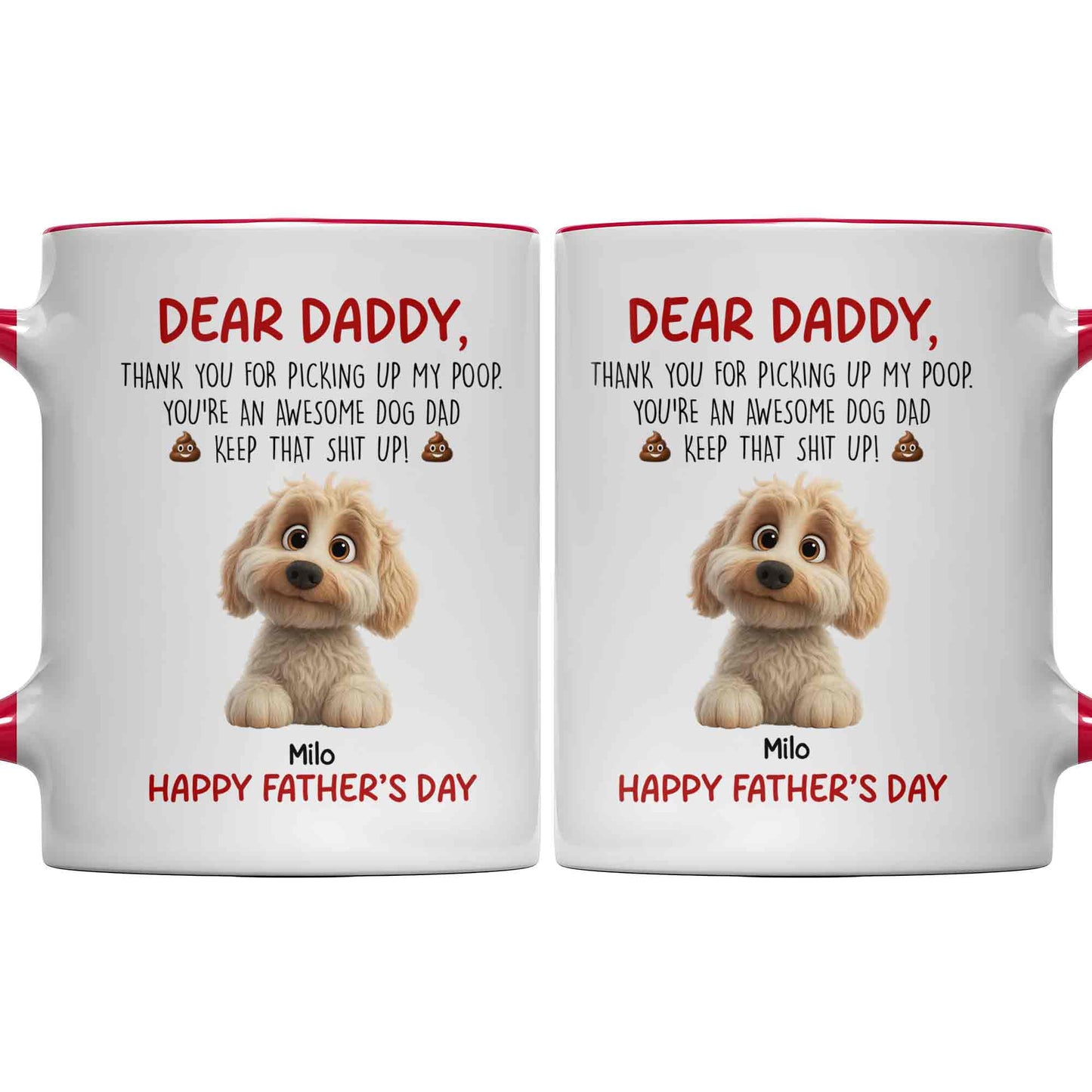 Dear Daddy Thank You For Picking Up My Poop Dog Dad