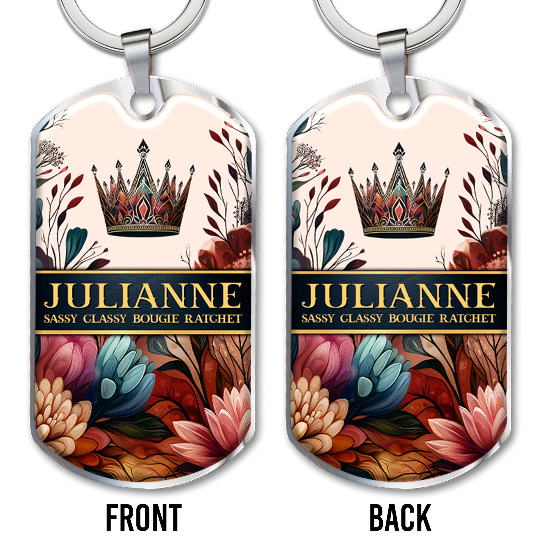 Sassy Classy Bougie Ratchet With Crown And Flowers