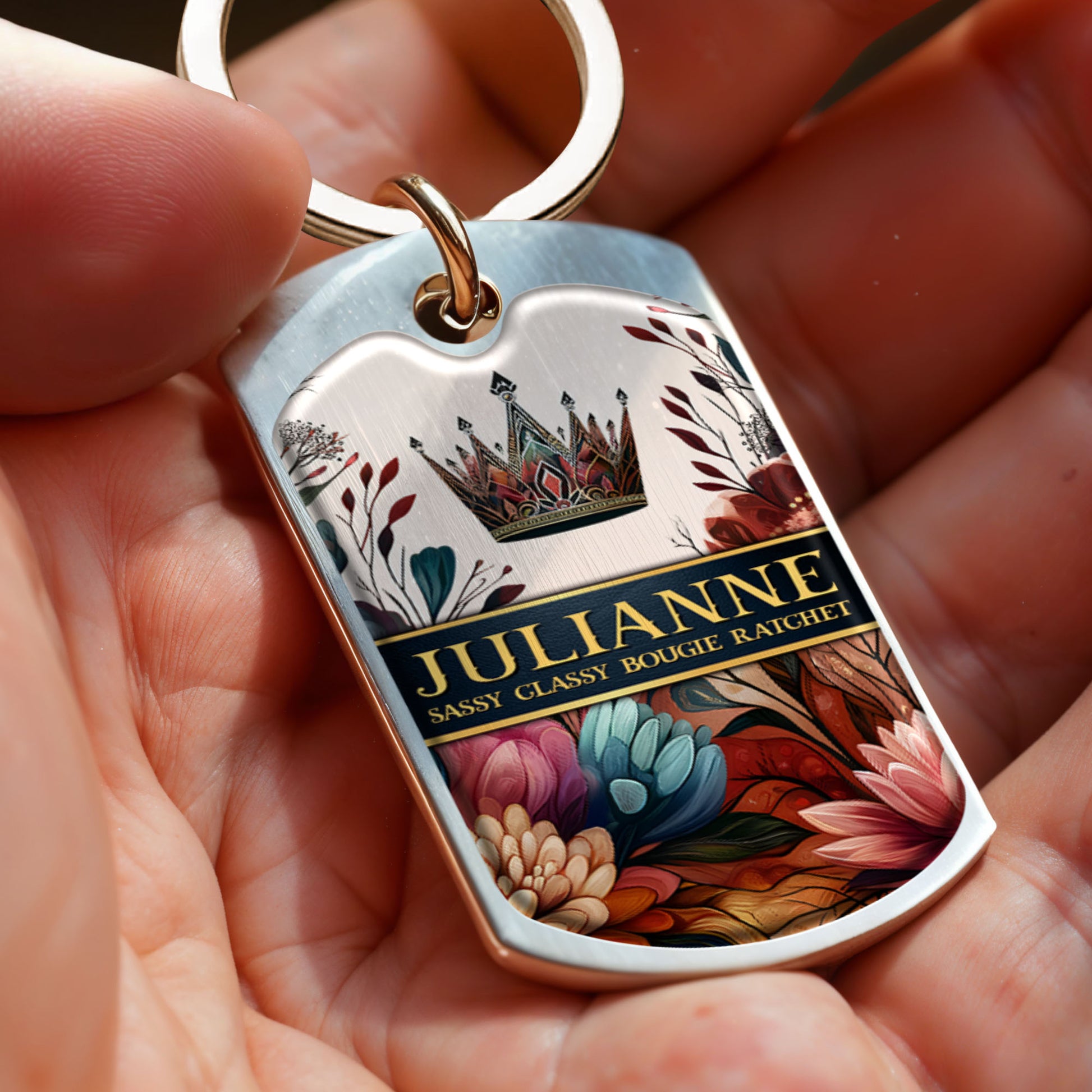 Sassy Classy Bougie Ratchet With Crown And Flowers