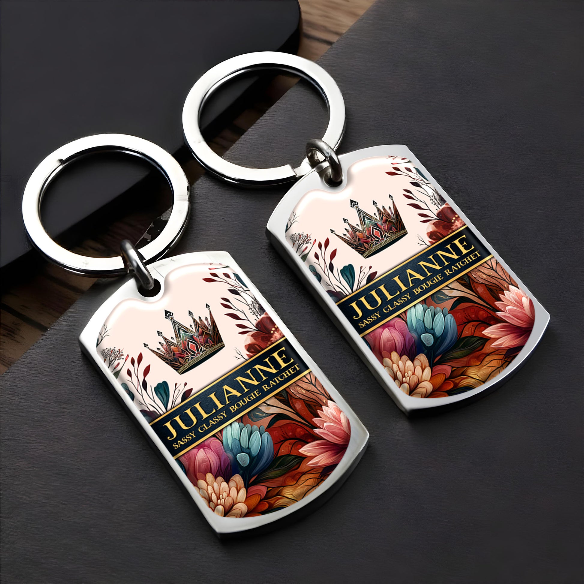 Sassy Classy Bougie Ratchet With Crown And Flowers