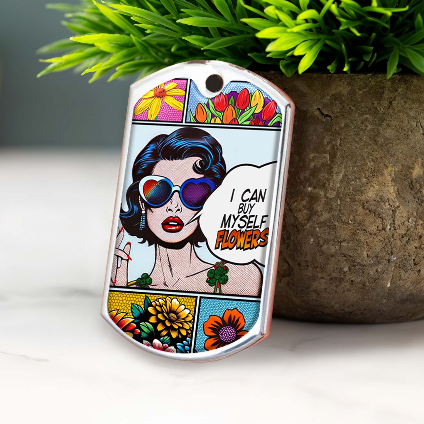 I Can Buy Myself Flowers With Comic Style Woman
