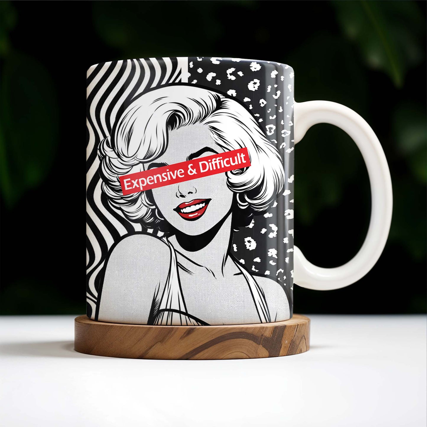 Expensive & Difficult Pop Art Style Mug