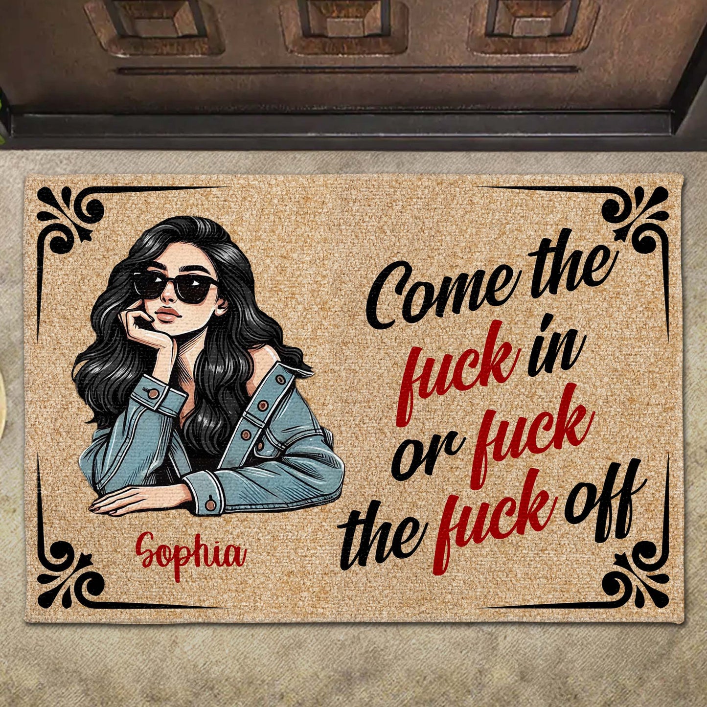 Welcome Or Not Welcome Quote With Stylish Woman