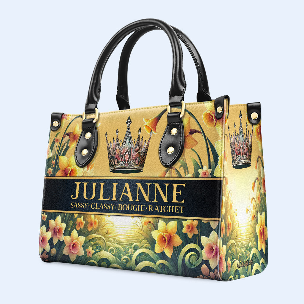 Sassy Classy Bougie Ratchet Crown and Orchids Design