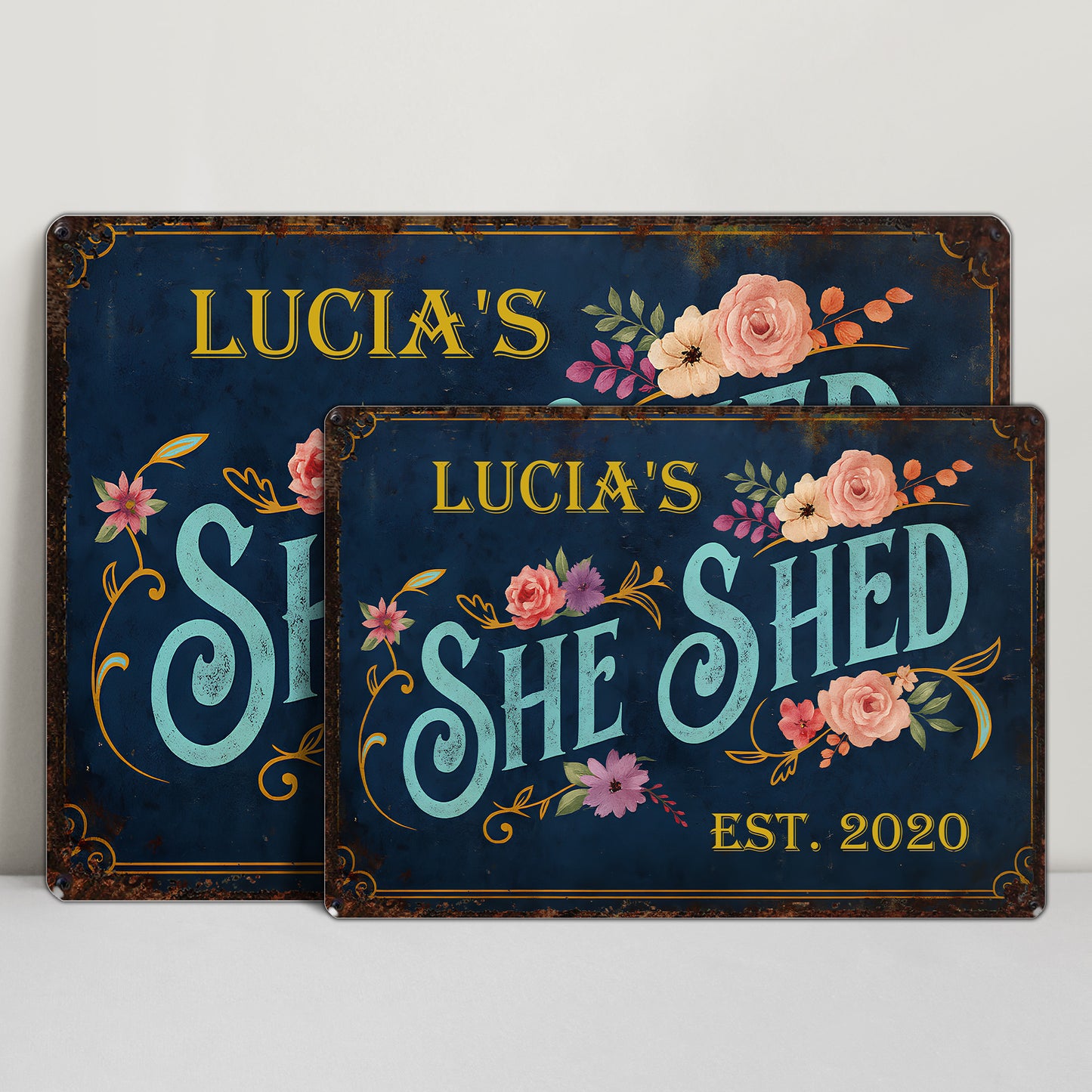 She Shed With Beautiful Floral Design