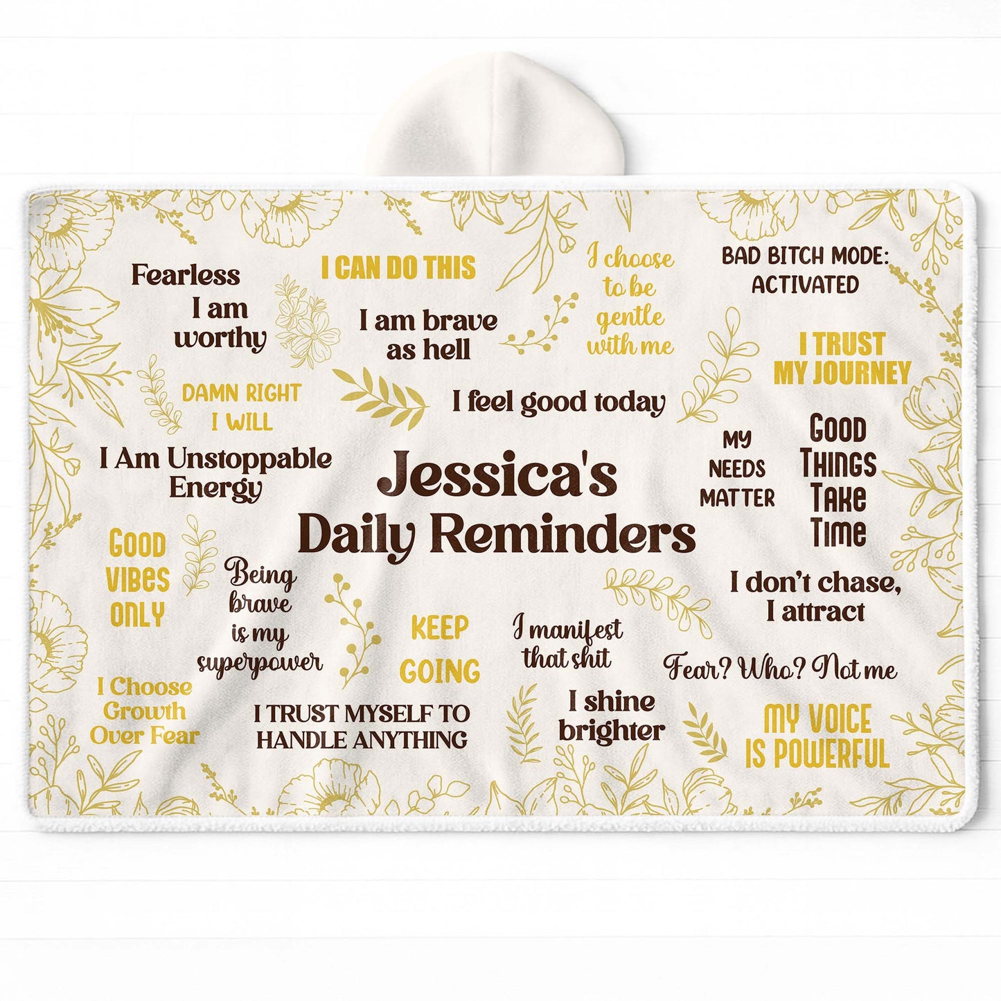 Fearless I Am Worthy, I Am Unstoppable Energy Blanket