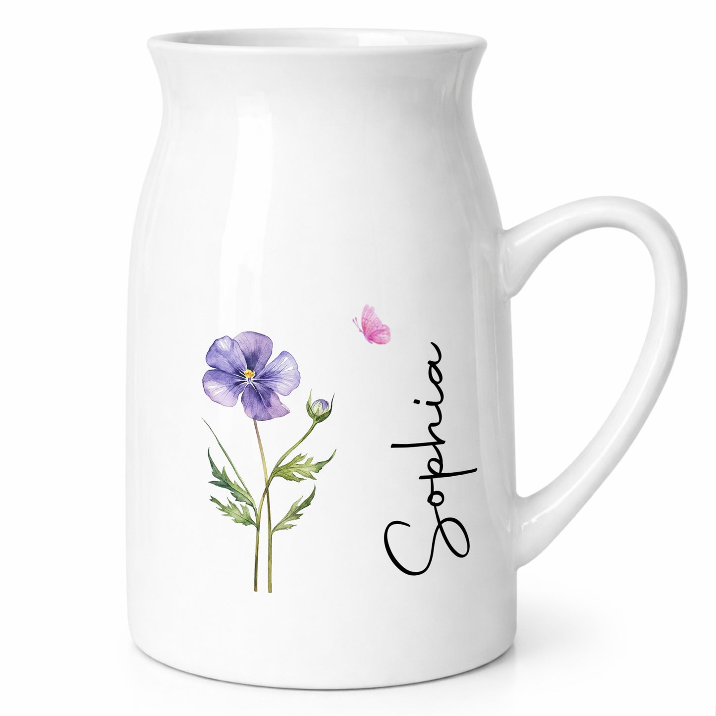 Adorn Your Home With Charm, Elegant Flowers and Butterflies Vase