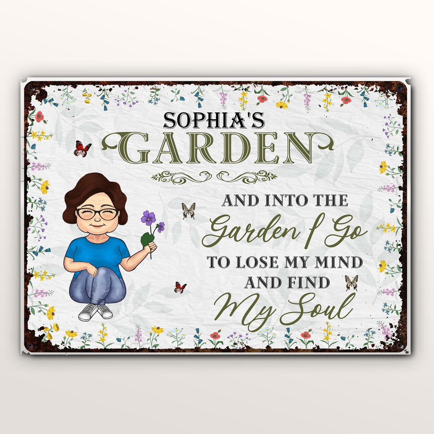 Sophia's Garden And Into The Garden I Go, Flowers and Butterflies