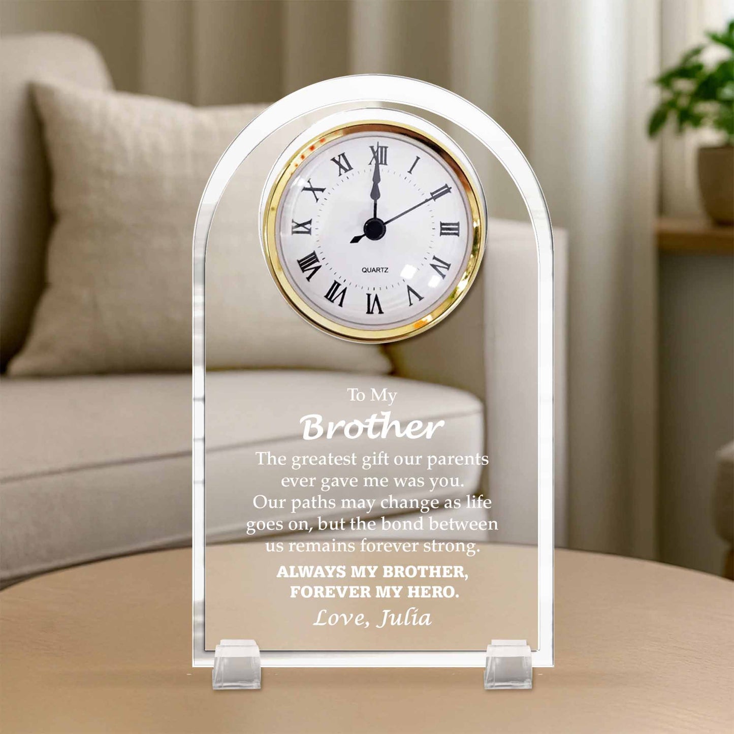 Greatest Gift Our Parents Gave Was You, Brother Clock