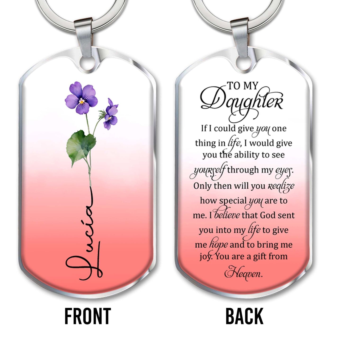 Gift From Heaven Message With Floral Design