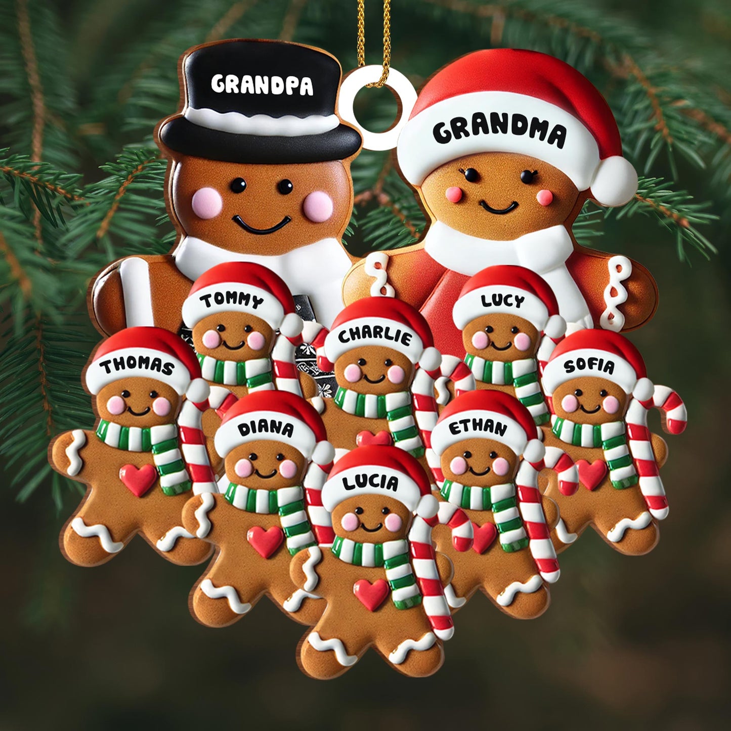 Celebrate Family Sweetness With Gingerbread and Santa Hats