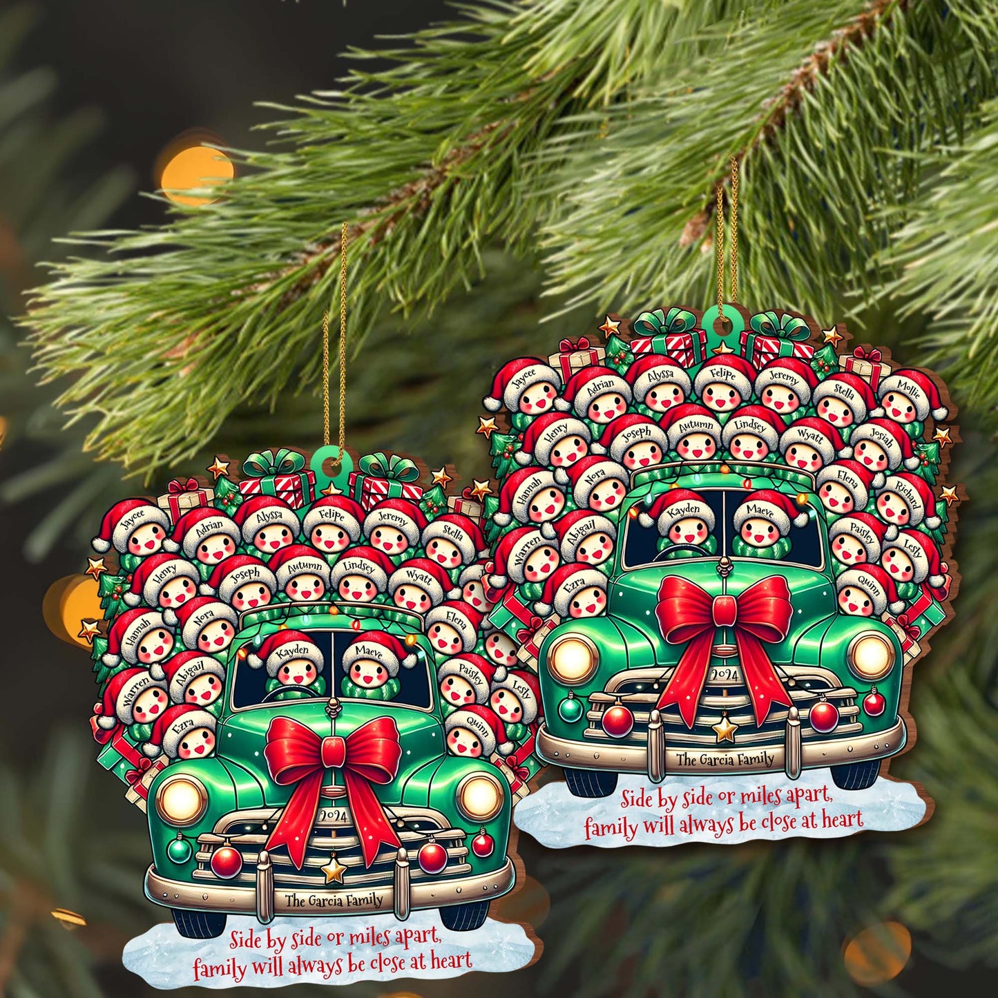 Home Is Where Our Story Begins Christmas Family Ornament