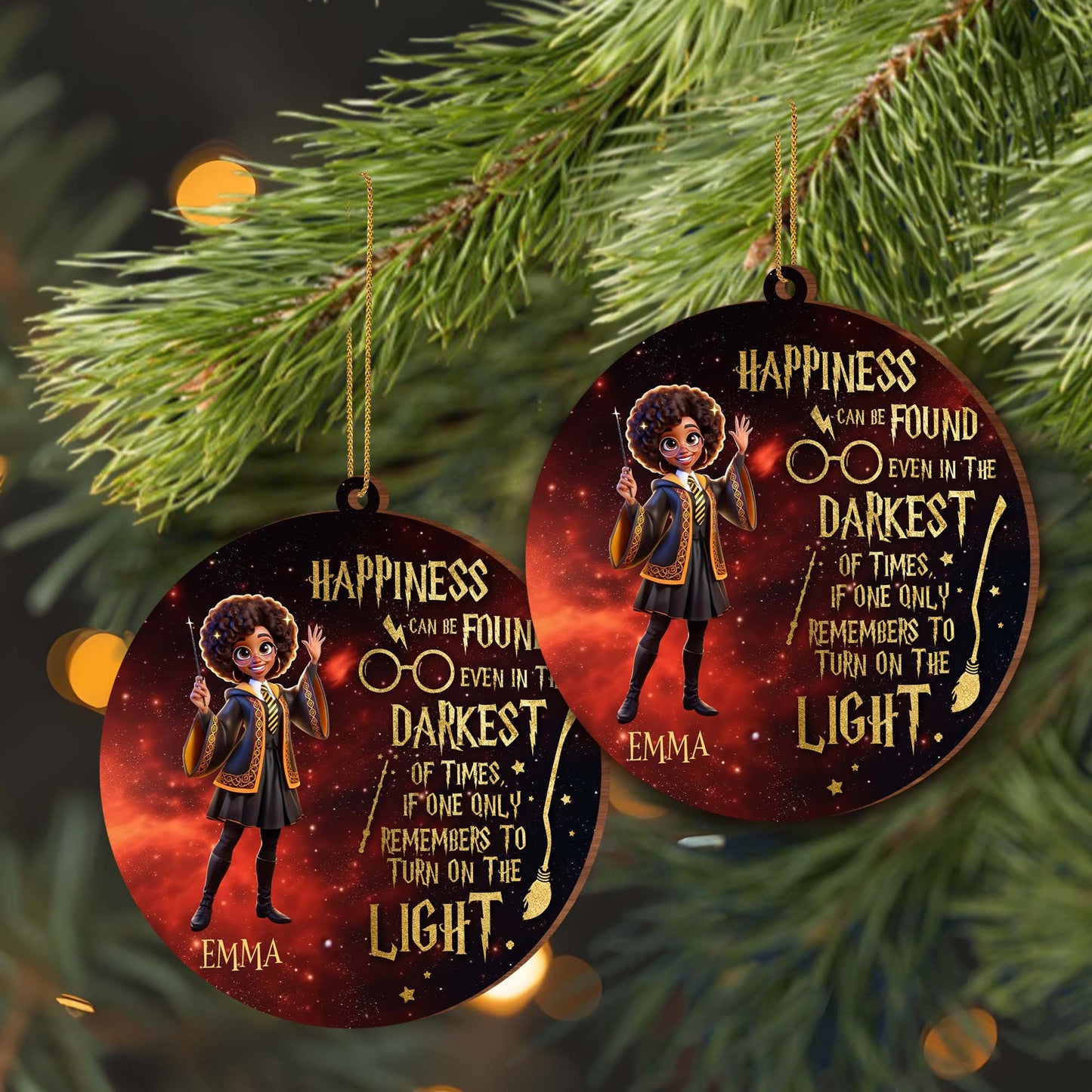 Happiness In The Darkest Of Times Magical Ornament