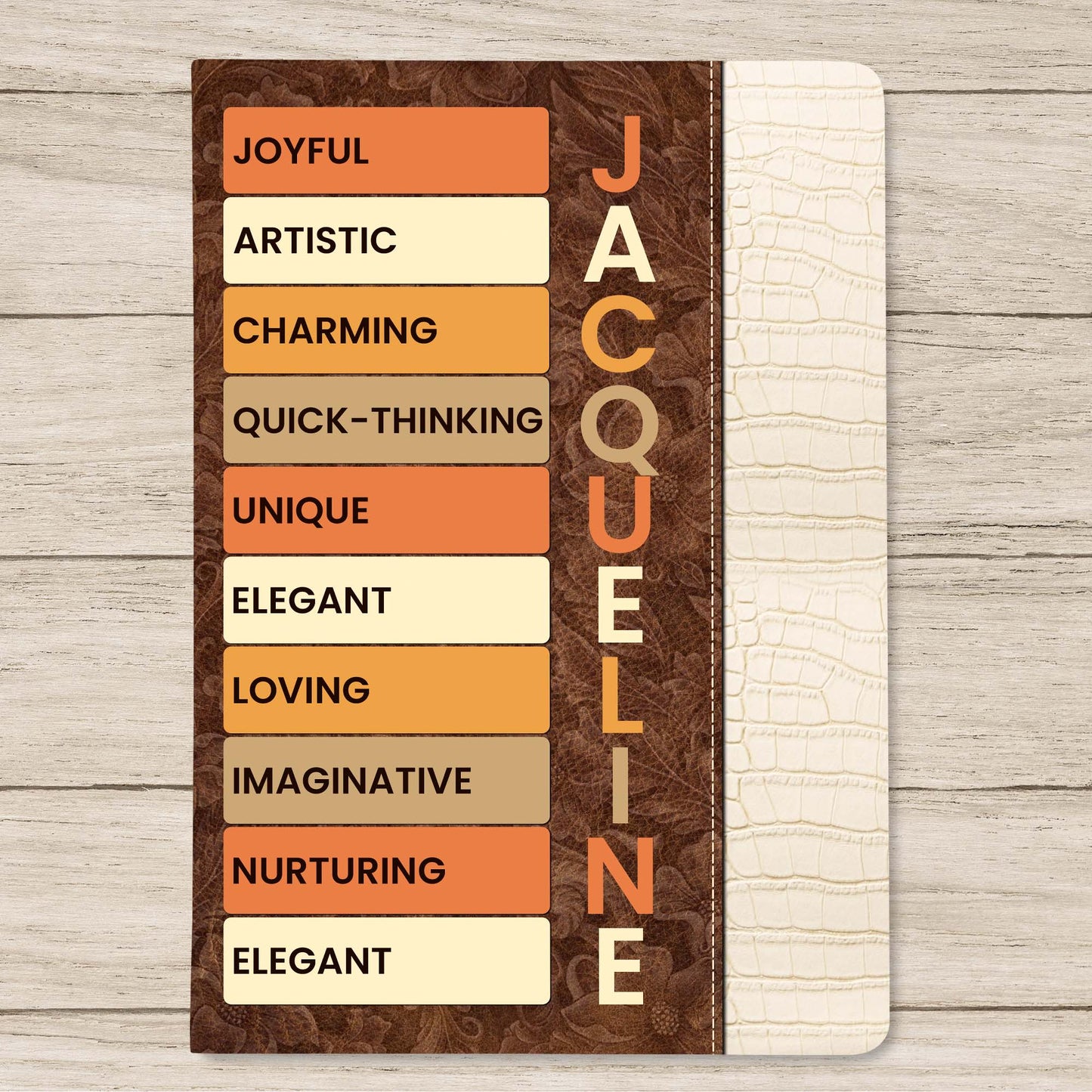 Elegant And Artistic Personalized Leather Journal