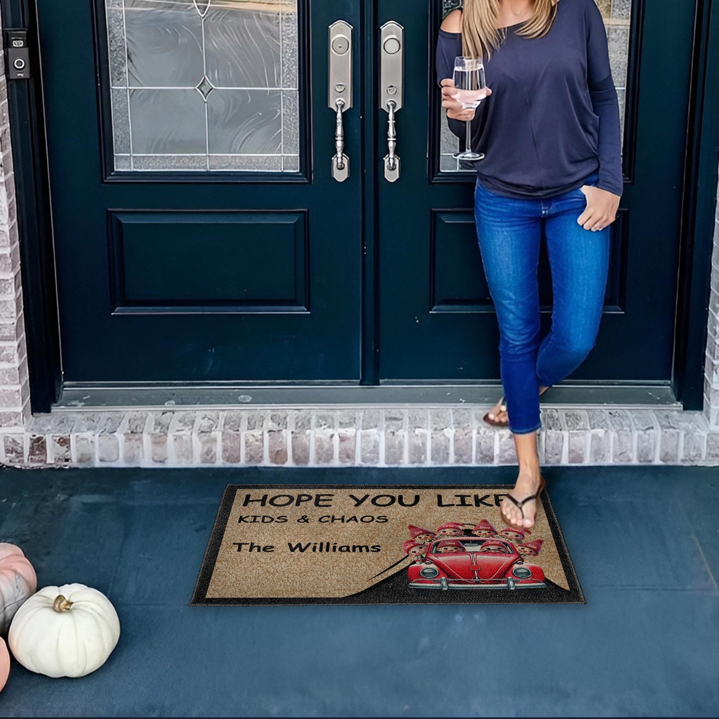 Hope You Like Kids And Chaos Family Welcome Doormat