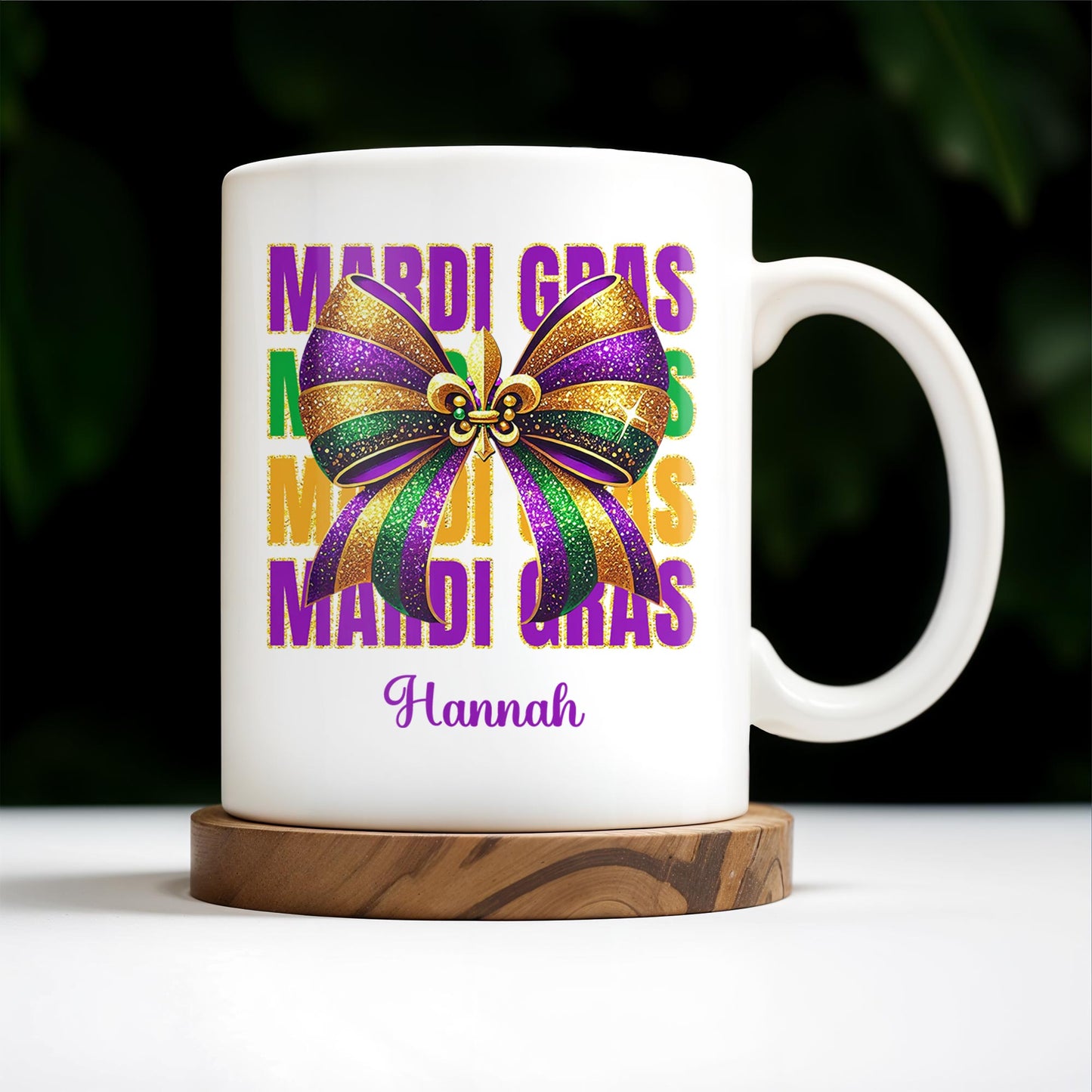 Celebrate Mardi Gras With Festive Bow Design