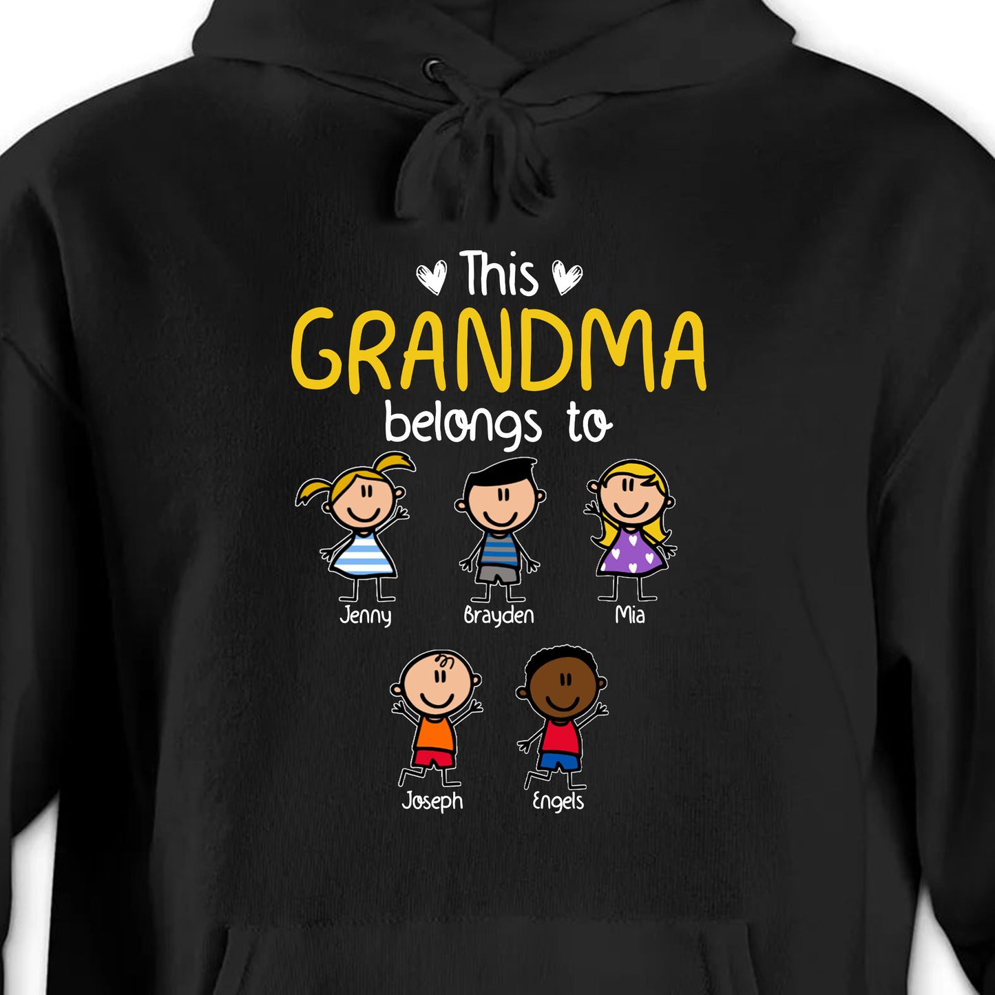 This Grandpa Belong To Cartoon Children - Personalized Custom Unisex T-shirt, Hoodie - FAM294_BBAS