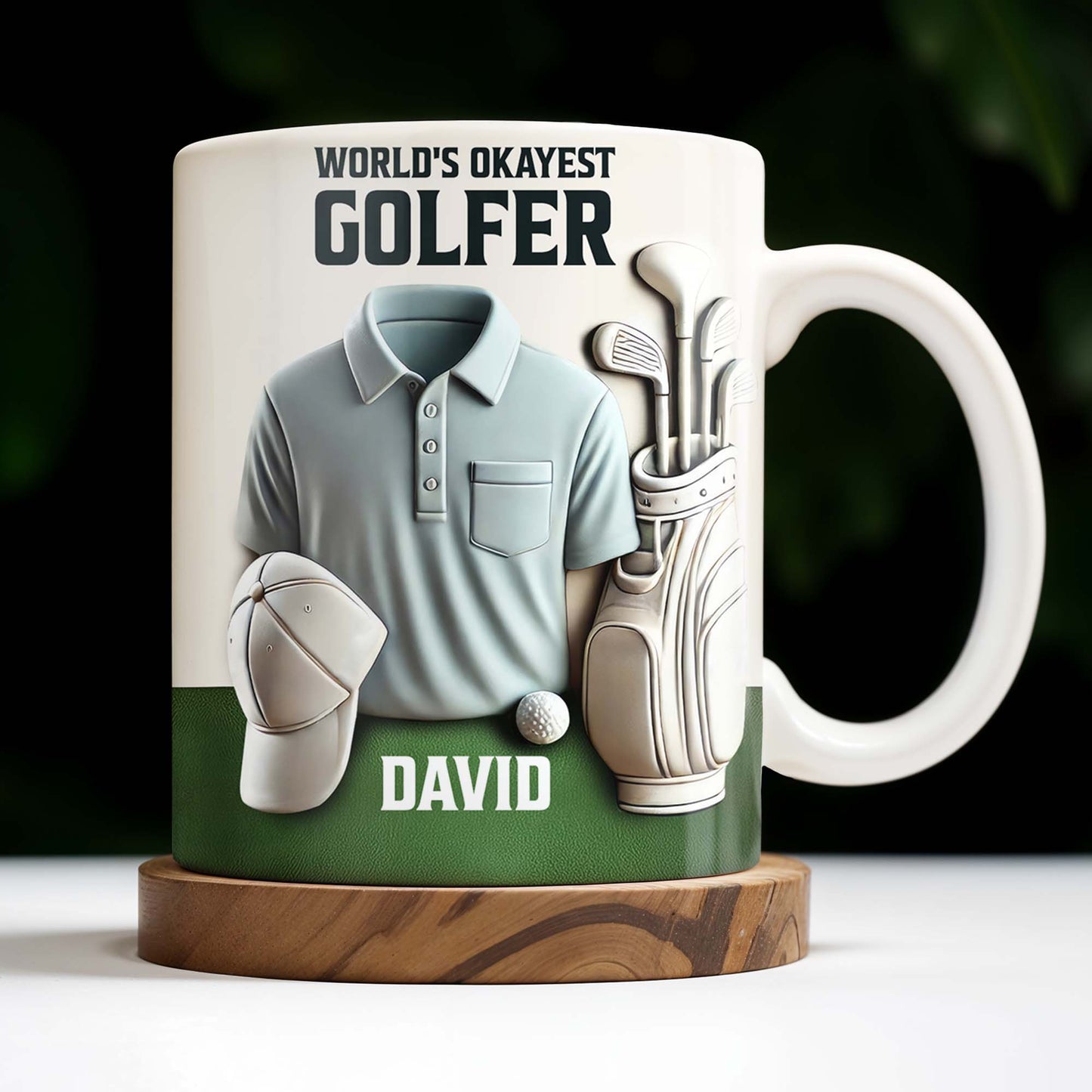 World's Okayest Golfer, Golf Shirt, Golf Clubs, Golf Cap