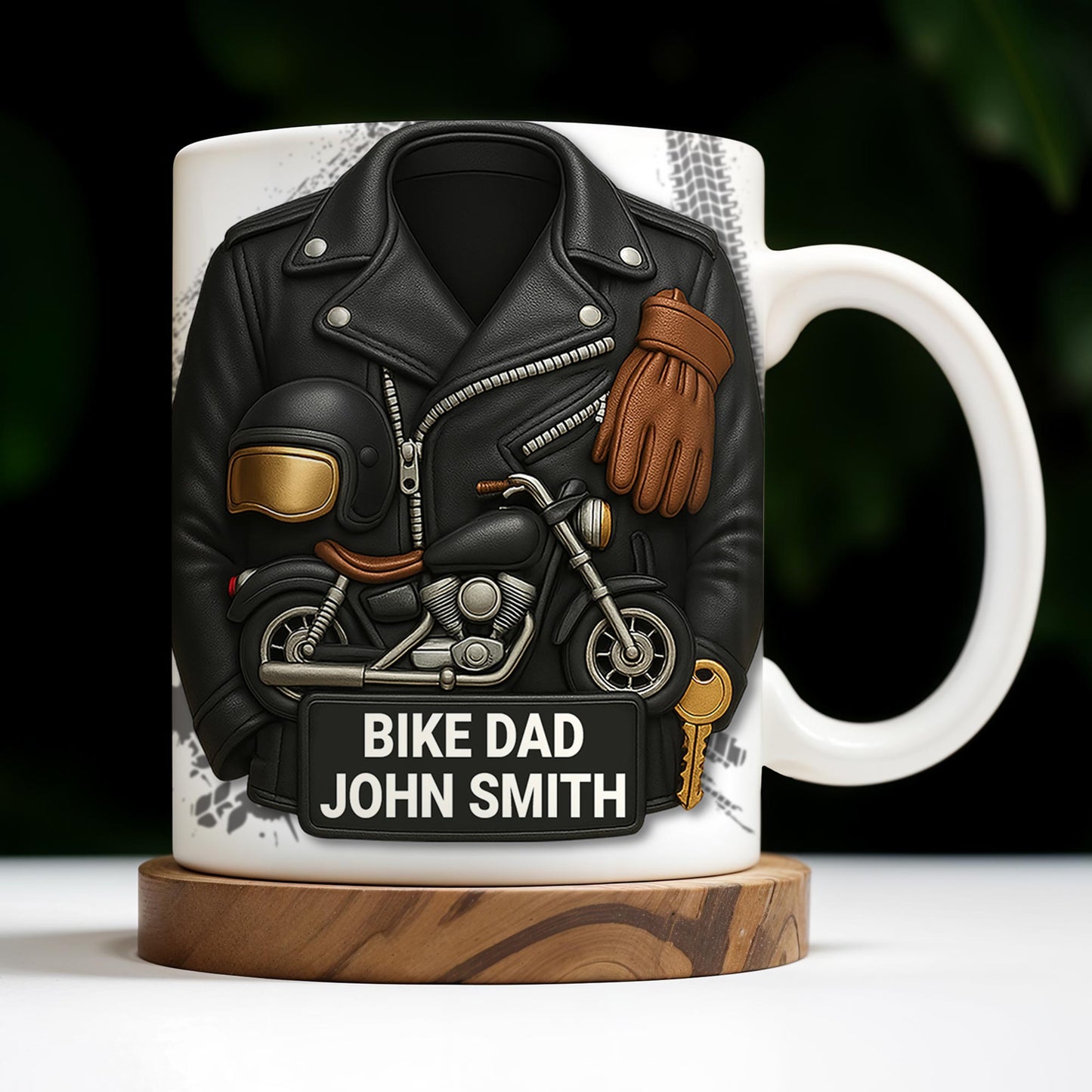 Bike Dad, Motorcycle and Leather Jacket