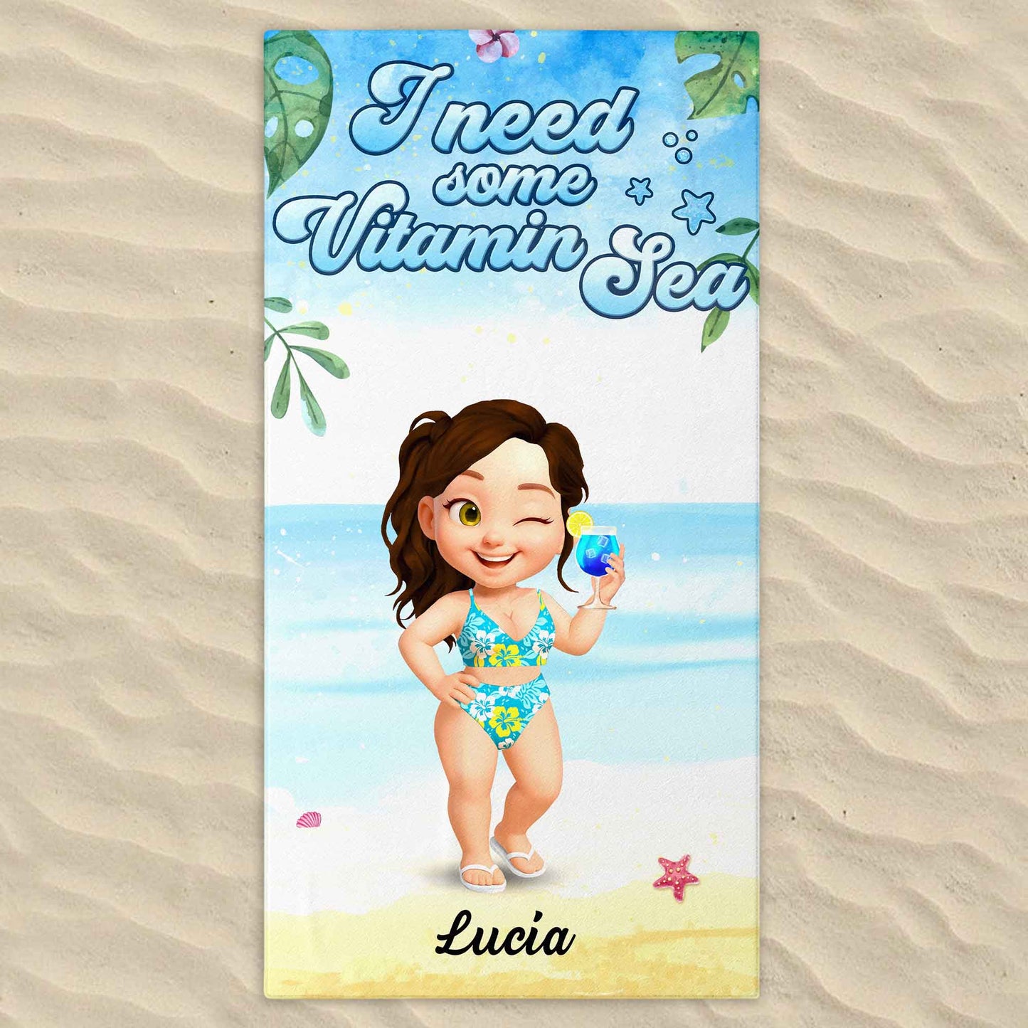 I Need Some Vitamin Sea, Beach and Starfish