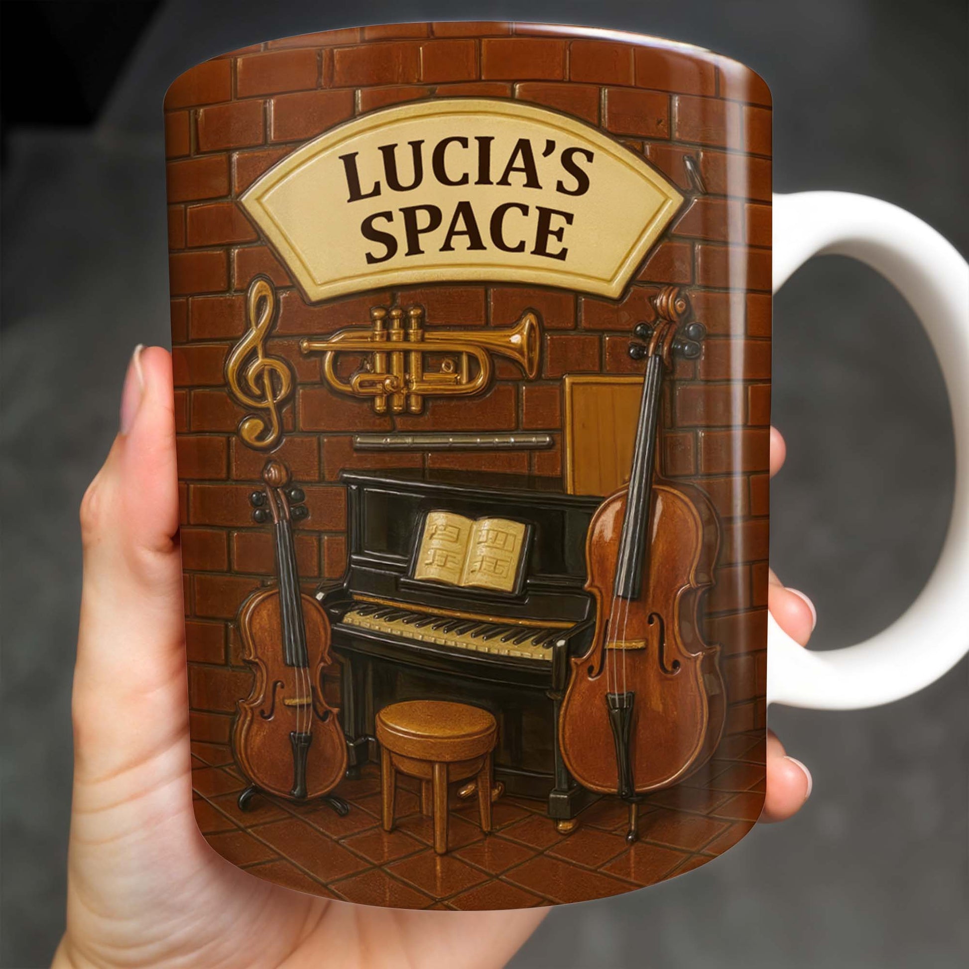 Create Your Own Musical Haven, Musical Instruments and Brick Wall