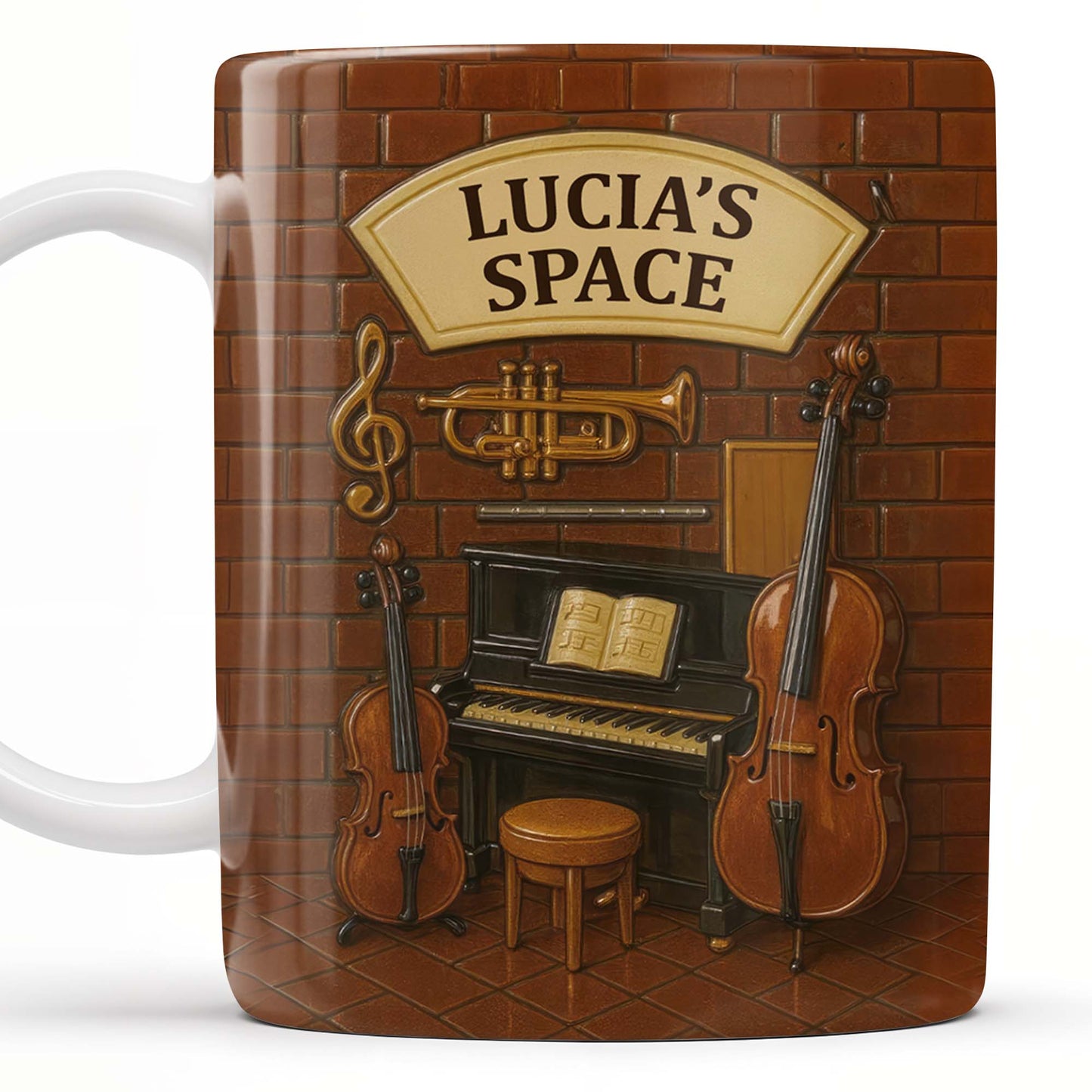 Create Your Own Musical Haven, Musical Instruments and Brick Wall