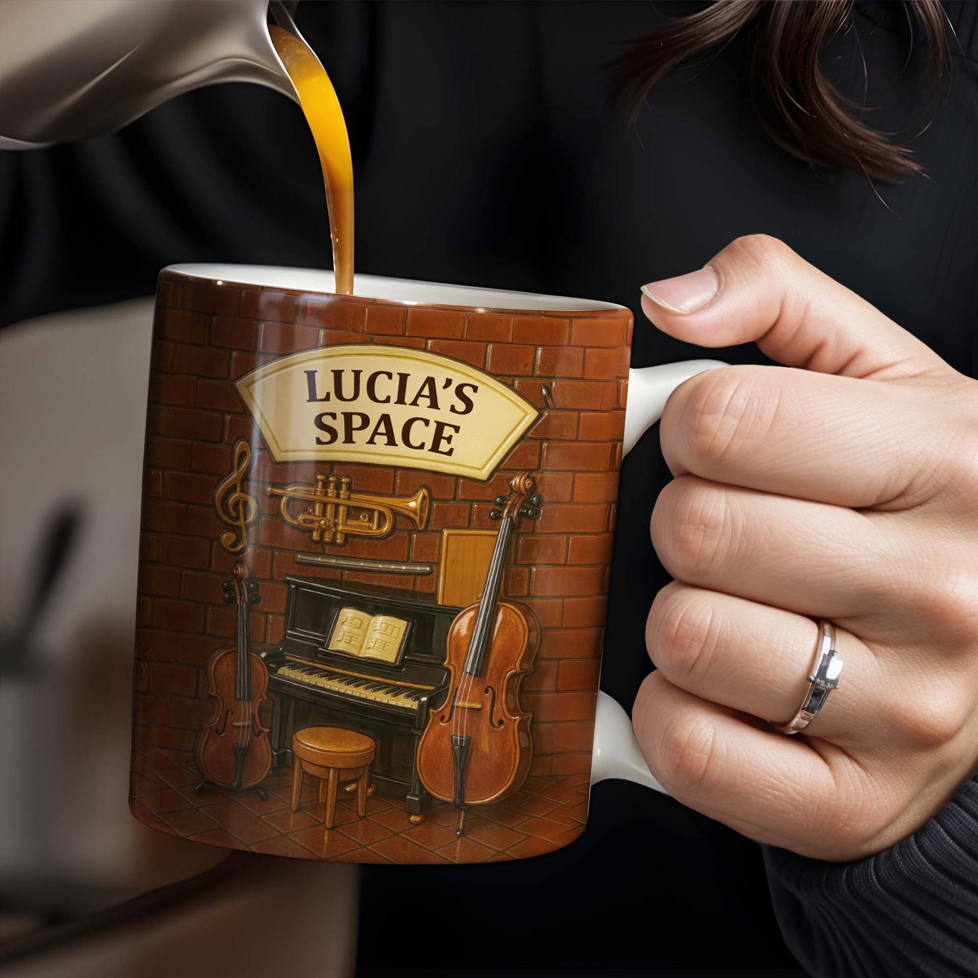 Create Your Own Musical Haven, Musical Instruments and Brick Wall