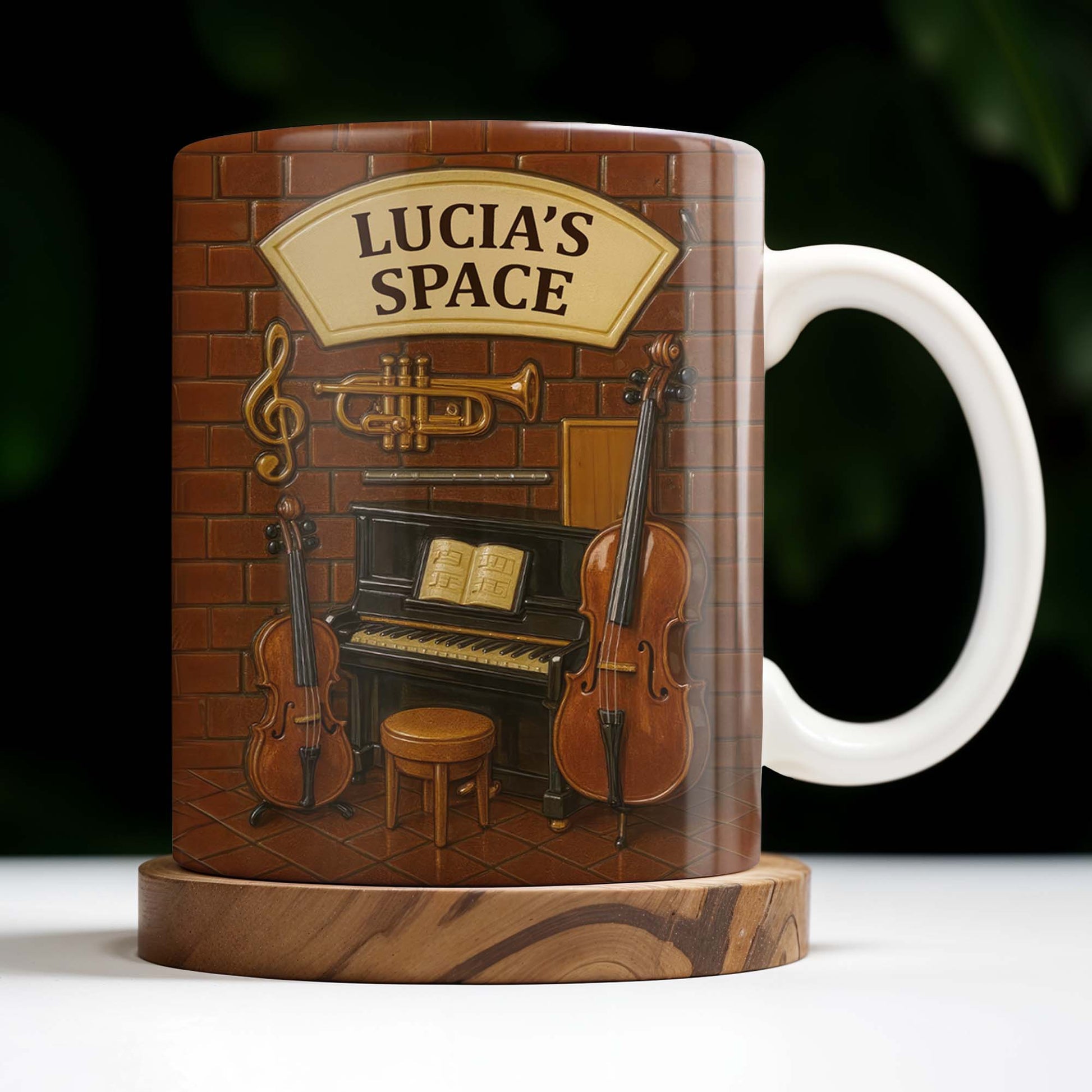 Create Your Own Musical Haven, Musical Instruments and Brick Wall