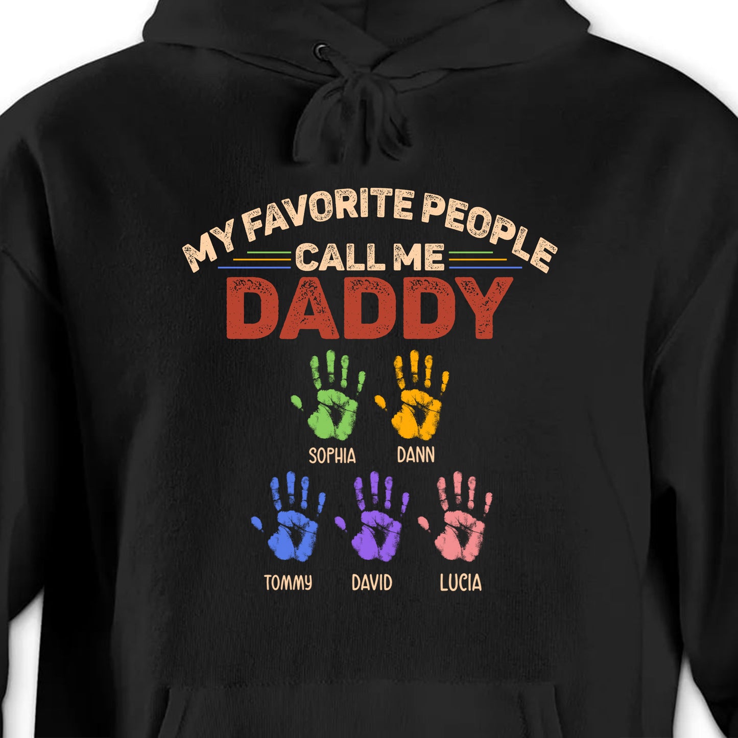 My Favorite People Call Me Daddy, Colored Handprints
