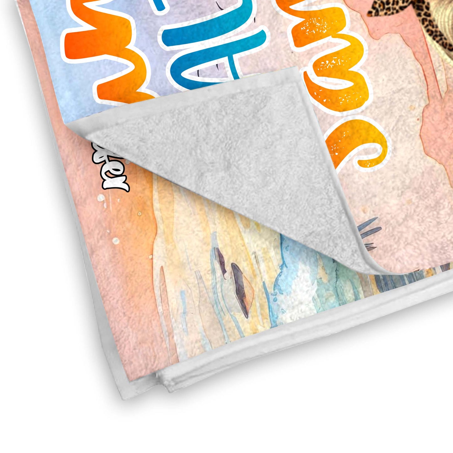 Sun, Salt, Sand With Beach and Palm Trees