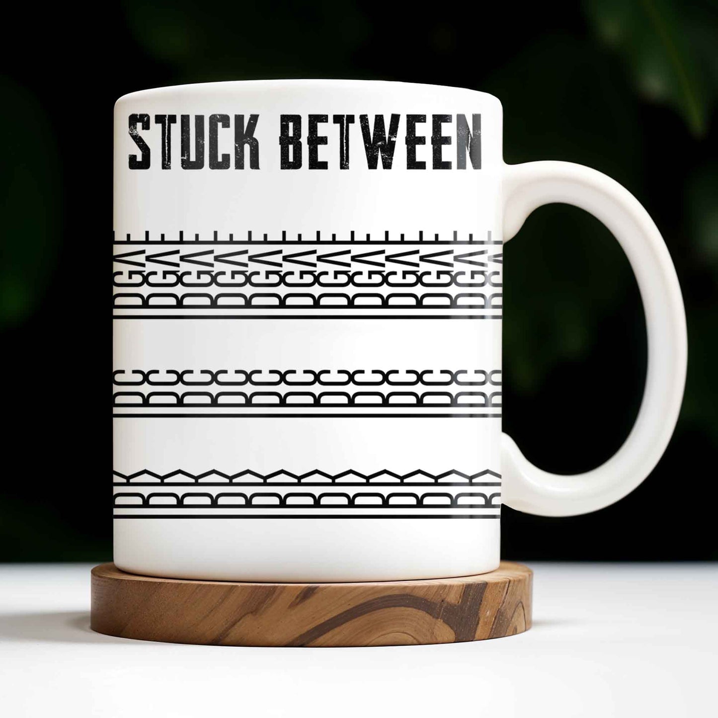 Stuck Between With Chain Link Patterns