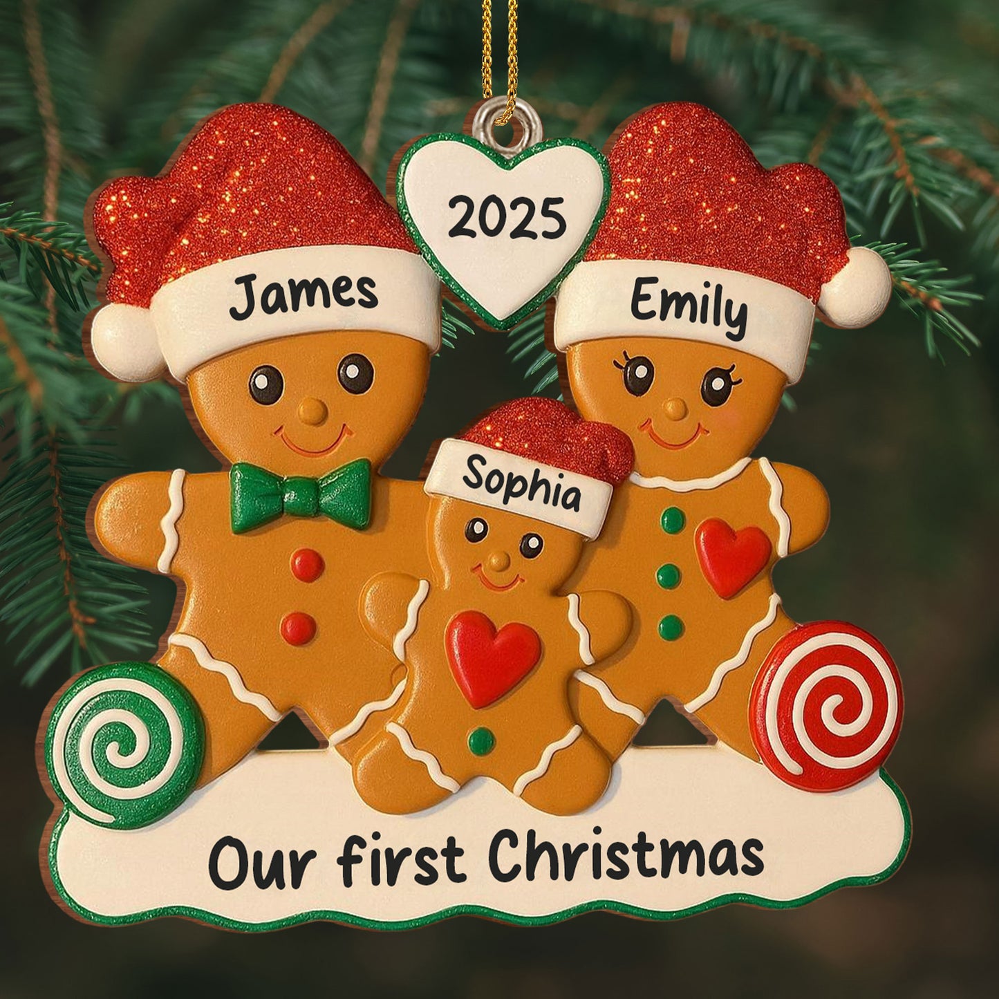 Our First Christmas, Gingerbread Family Ornament