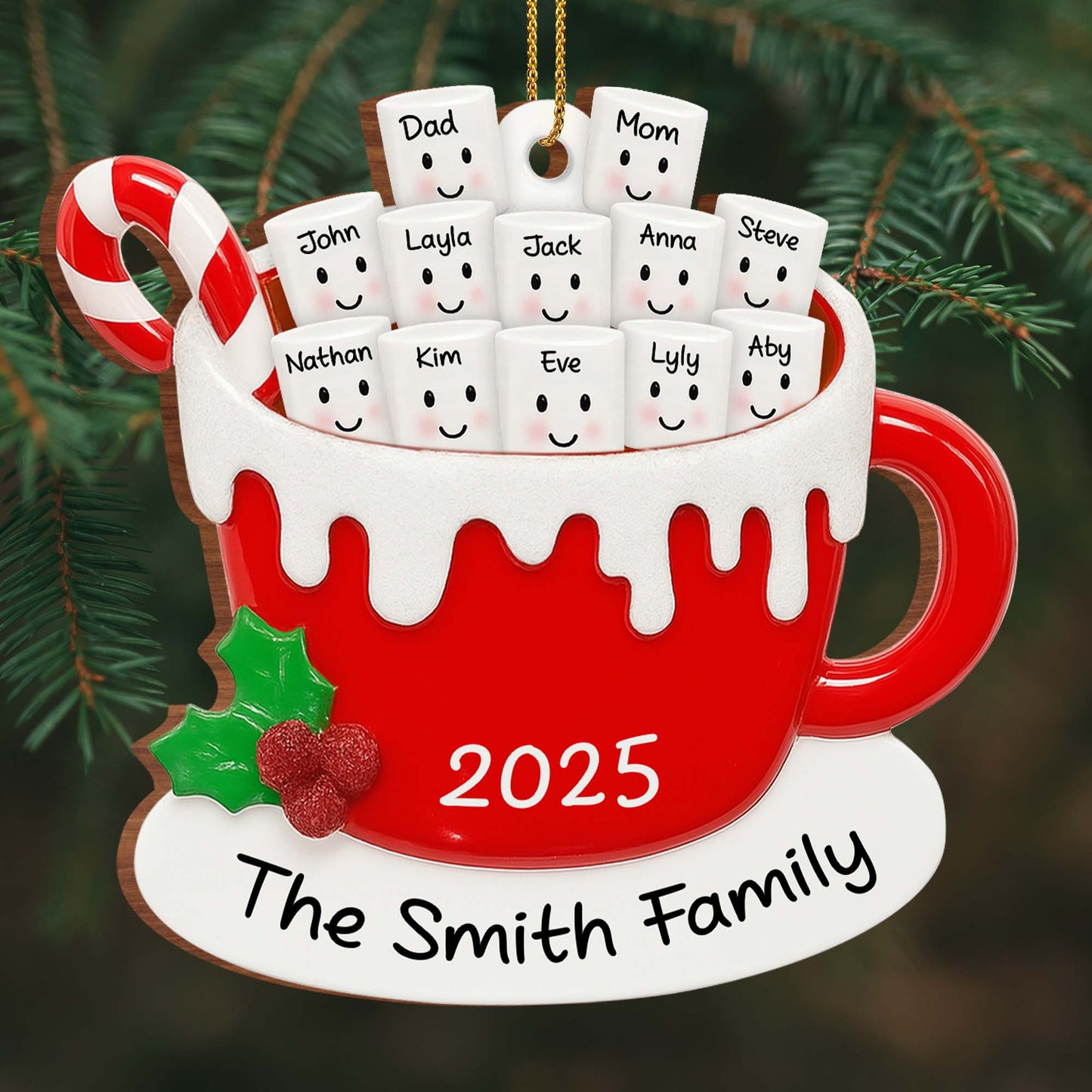 Celebrate Your Family's Unique Bond With Festive Mug Ornament
