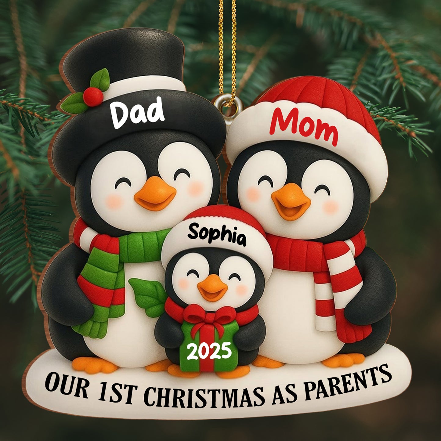 Our 1st Christmas As Parents With Cute Penguins