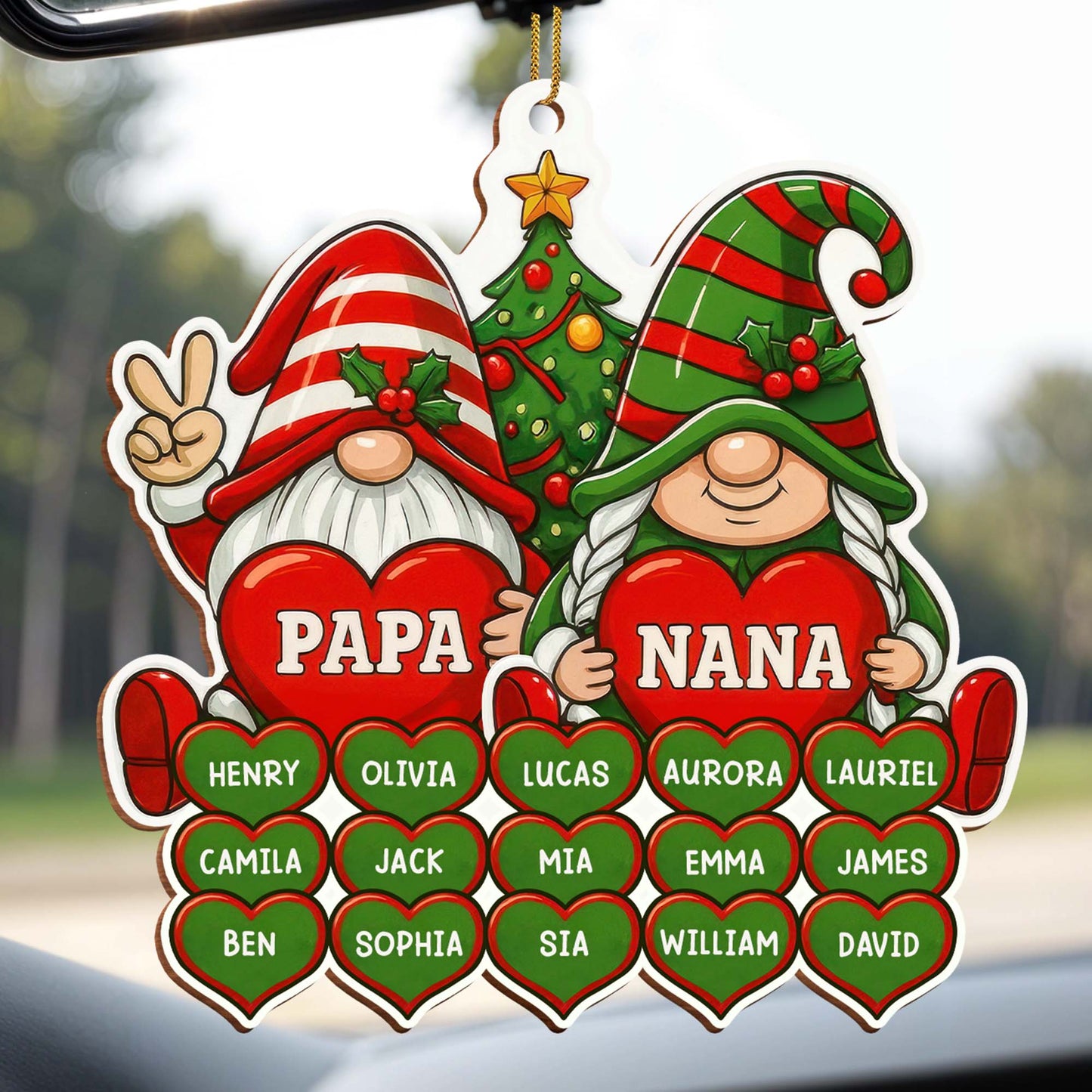 Celebrate This Festive Season With Christmas Tree And Hearts