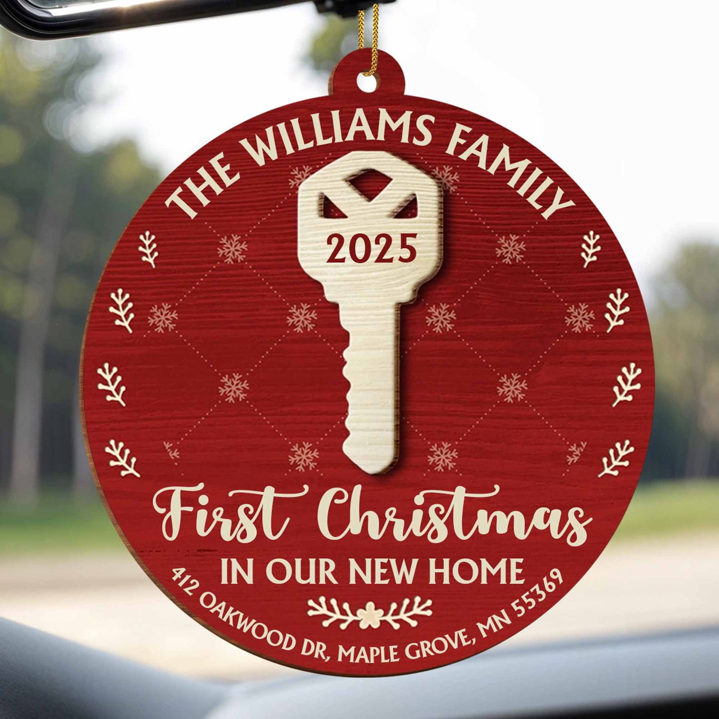 First Christmas In Our New Home, House Key Ornament
