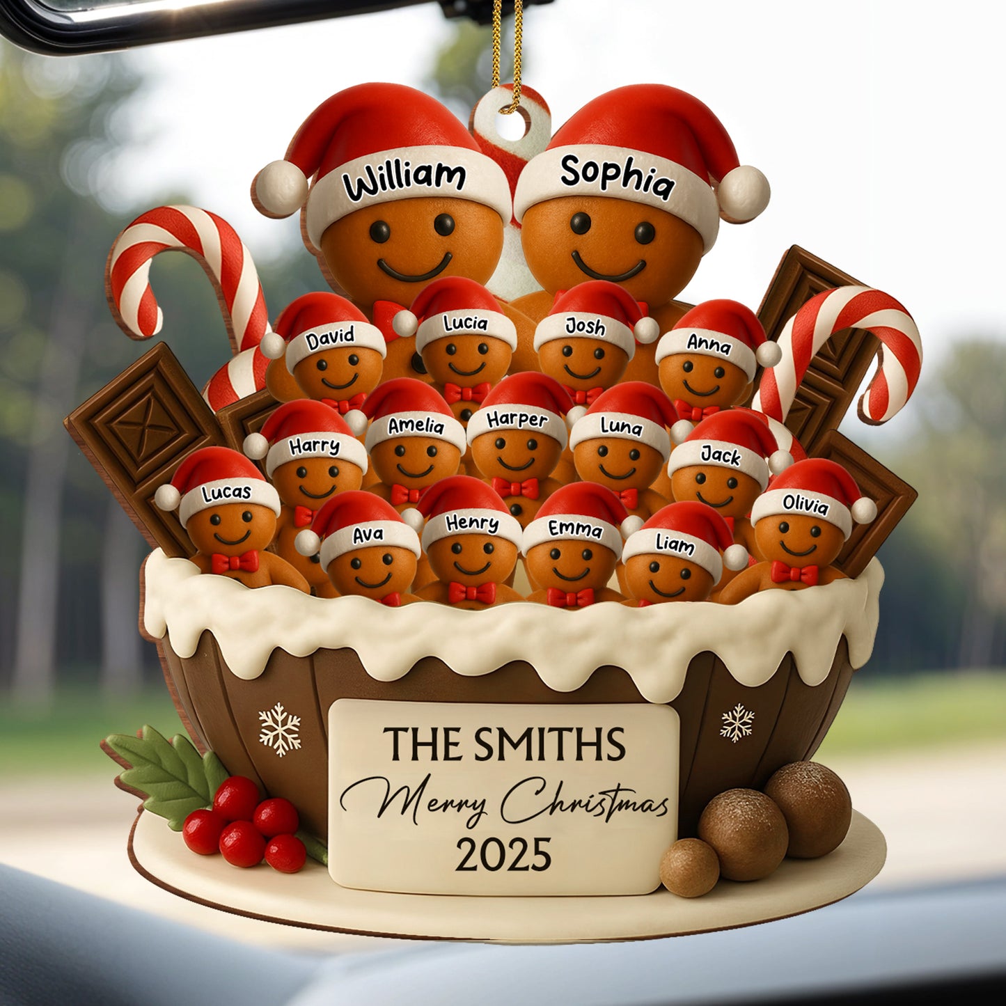 Merry Christmas Gingerbread Cookies Decoration