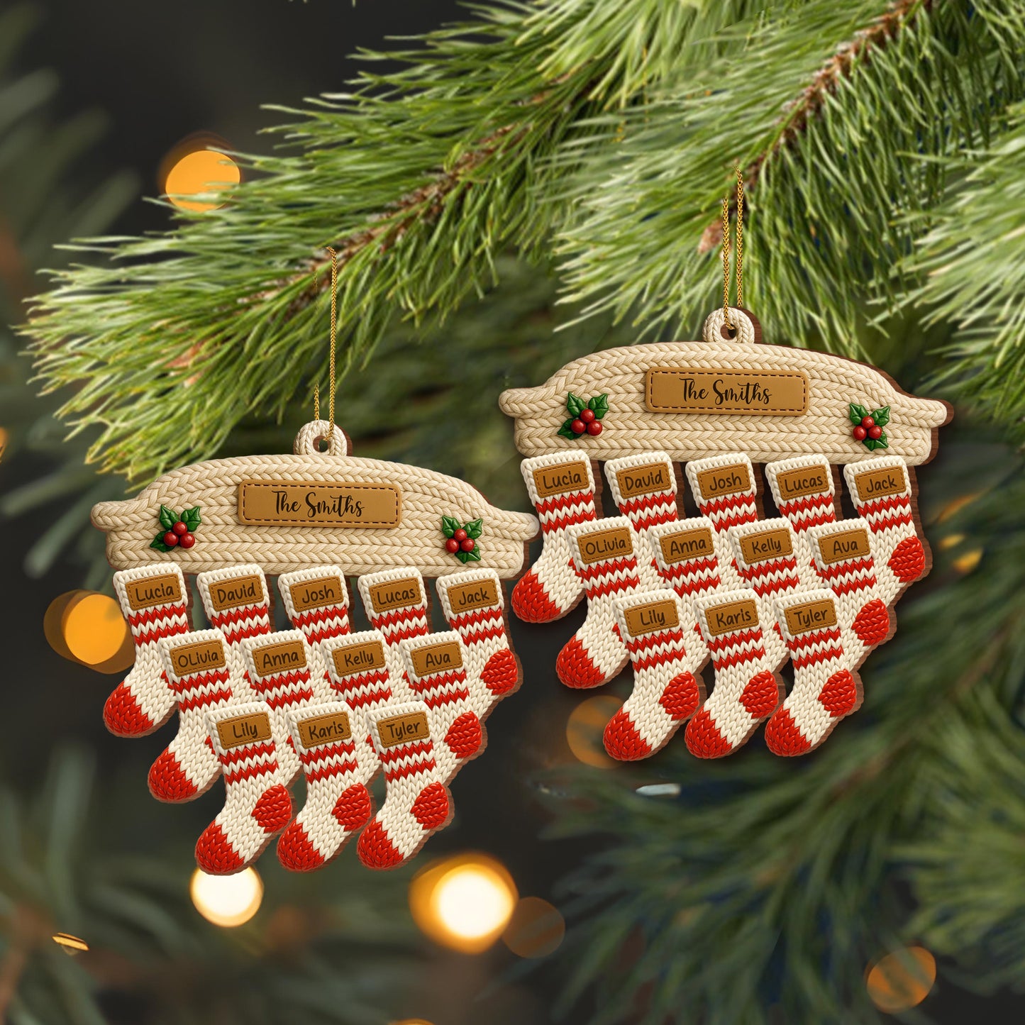 Celebrate Family With Customizable Stocking Ornament