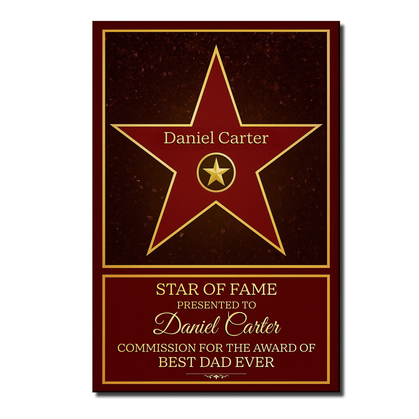 Star Of Fame Award For Best Dad Ever